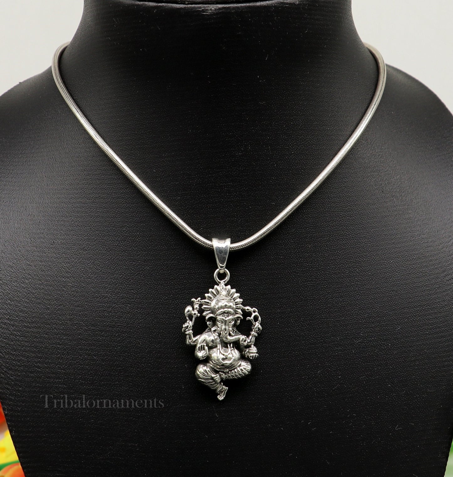 925 sterling silver handmade gorgeous Idol lord Ganesha stylish pendant, exclusive, customized pendant unisex gifts tribal jewelry ssp955 - TRIBAL ORNAMENTS