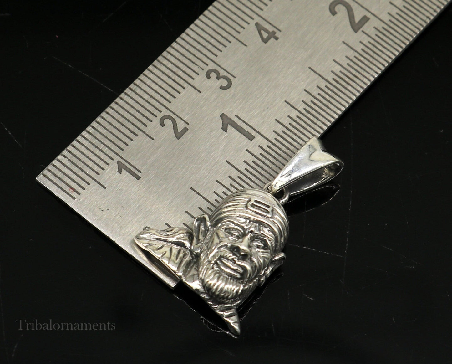 Idol Sai Baba pendant 925 sterling silver handmade amazing stylish unisex pendant locket personalized jewelry tribal jewelry ssp901 - TRIBAL ORNAMENTS