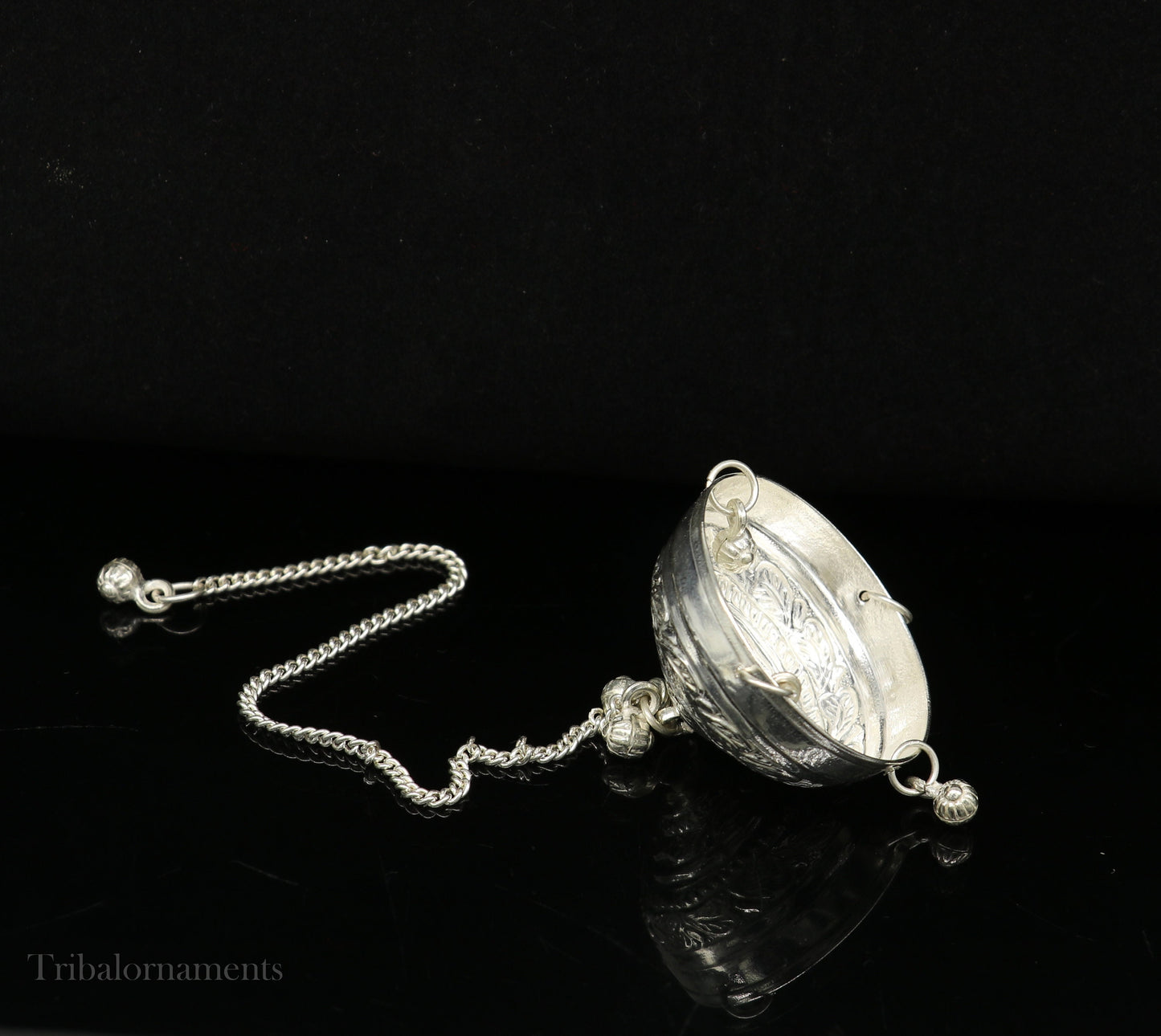 Sterling Silver chattar or chhatra, silver umbrella god temple art, Gorgeous hand craved Solid silver temple article, temple utensils su519 - TRIBAL ORNAMENTS