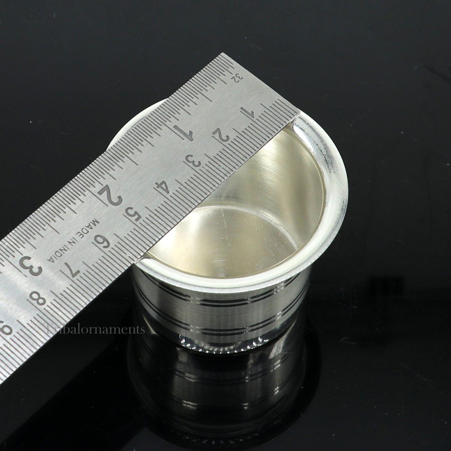 925 sterling silver handmade elegant Ghee pot patra puuja or worshipping, Butter pot for kitchen, silver puja utensils from India su539 - TRIBAL ORNAMENTS
