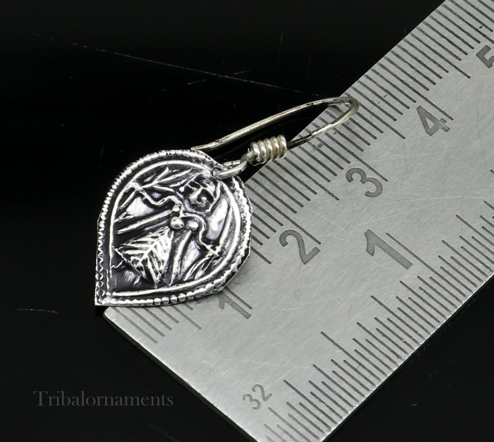 Vintage style 925 sterling silver excellent customized traditional indian style hoops earring, amazing tribal ethnic earring ear957 - TRIBAL ORNAMENTS