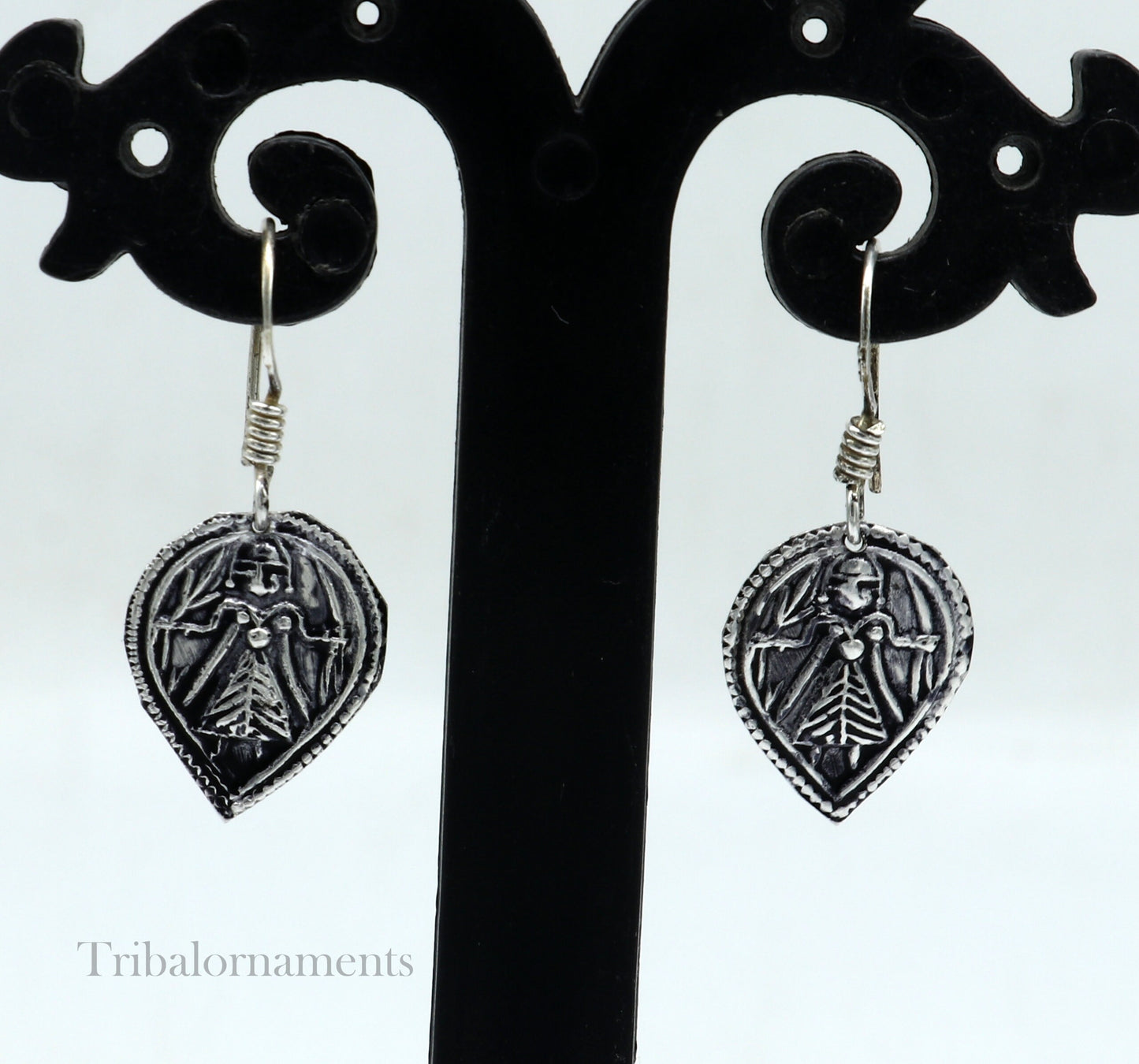 Vintage style 925 sterling silver excellent customized traditional indian style hoops earring, amazing tribal ethnic earring ear957 - TRIBAL ORNAMENTS