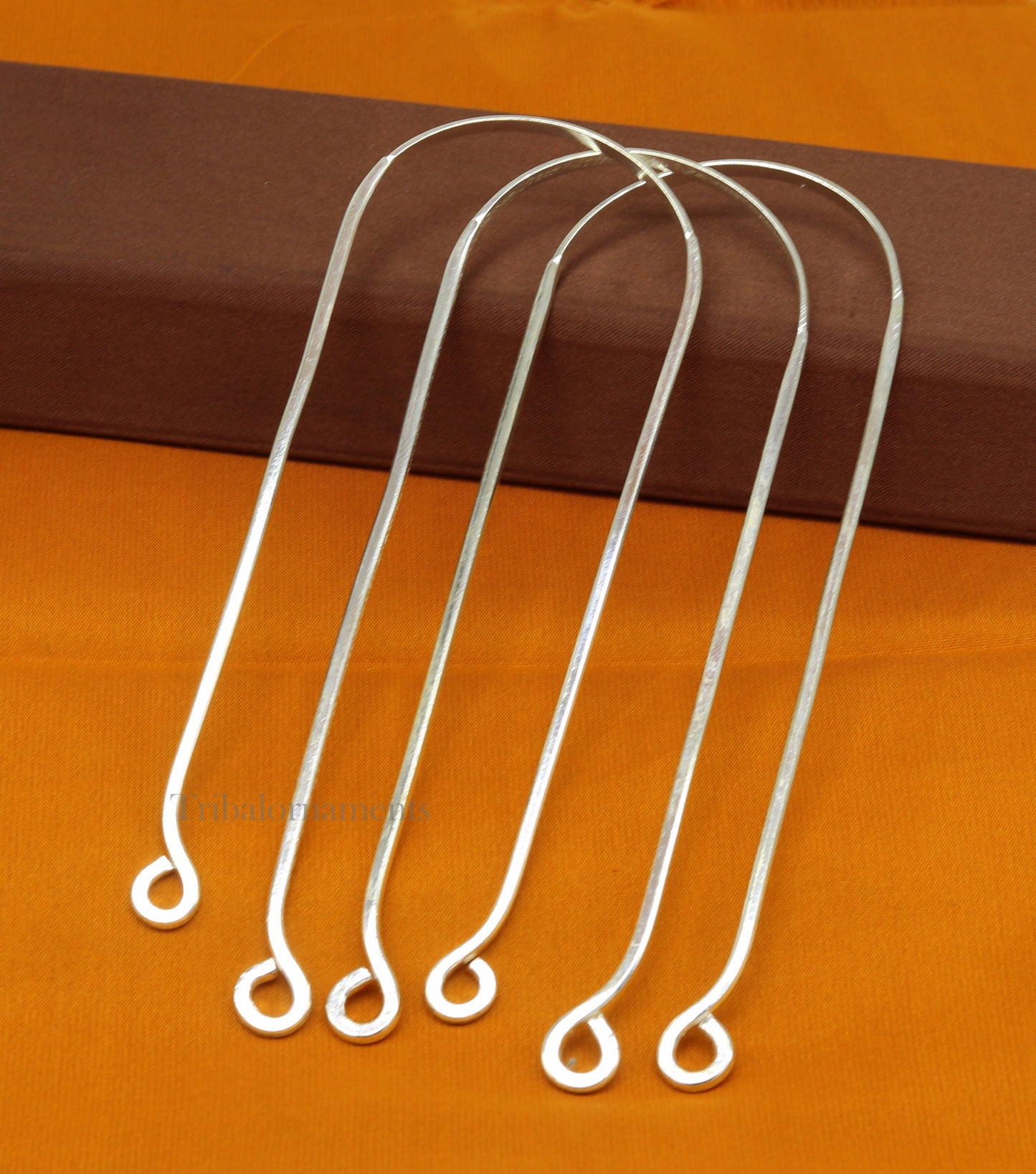Fine silver handmade tongue cleaner scraper best for daily use and stay healthy top class genuine silver item for better health tc10 - TRIBAL ORNAMENTS