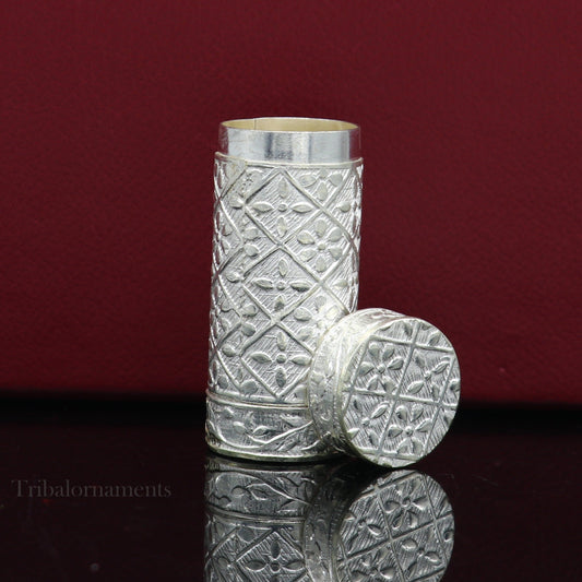 925 solid silver handmade royal 2 in use pill box, Tobacco box, storage box silver utensils, silver box, personal box men's accessory stb321 - TRIBAL ORNAMENTS