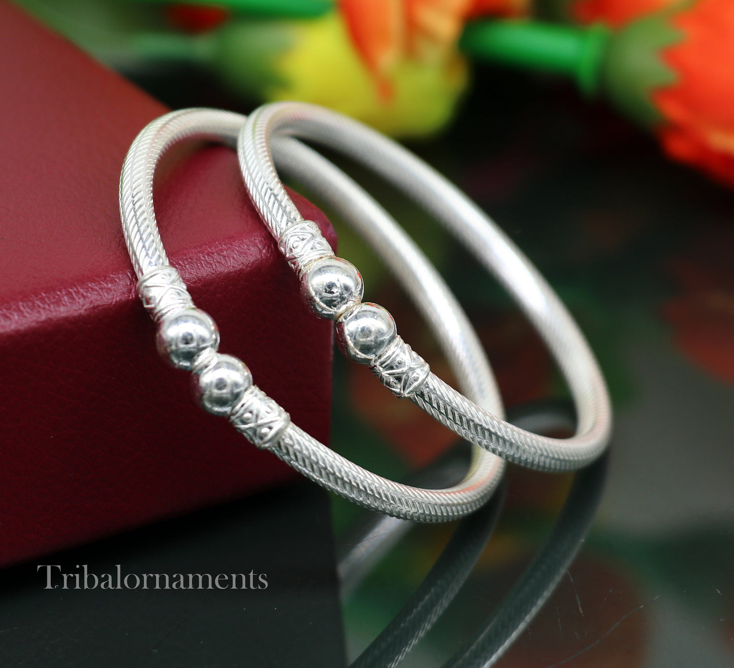 Amazing design Sterling silver bangle bracelet kangan chudi, excellent customized design bangle kada gift tribal kada jewelry nba220 - TRIBAL ORNAMENTS
