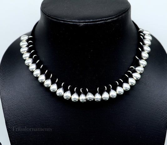 loose beads Lot 20 pieces vintage plain style handmade 925 sterling silver beads or hanging drops for custom jewelry making ideas bd11 - TRIBAL ORNAMENTS