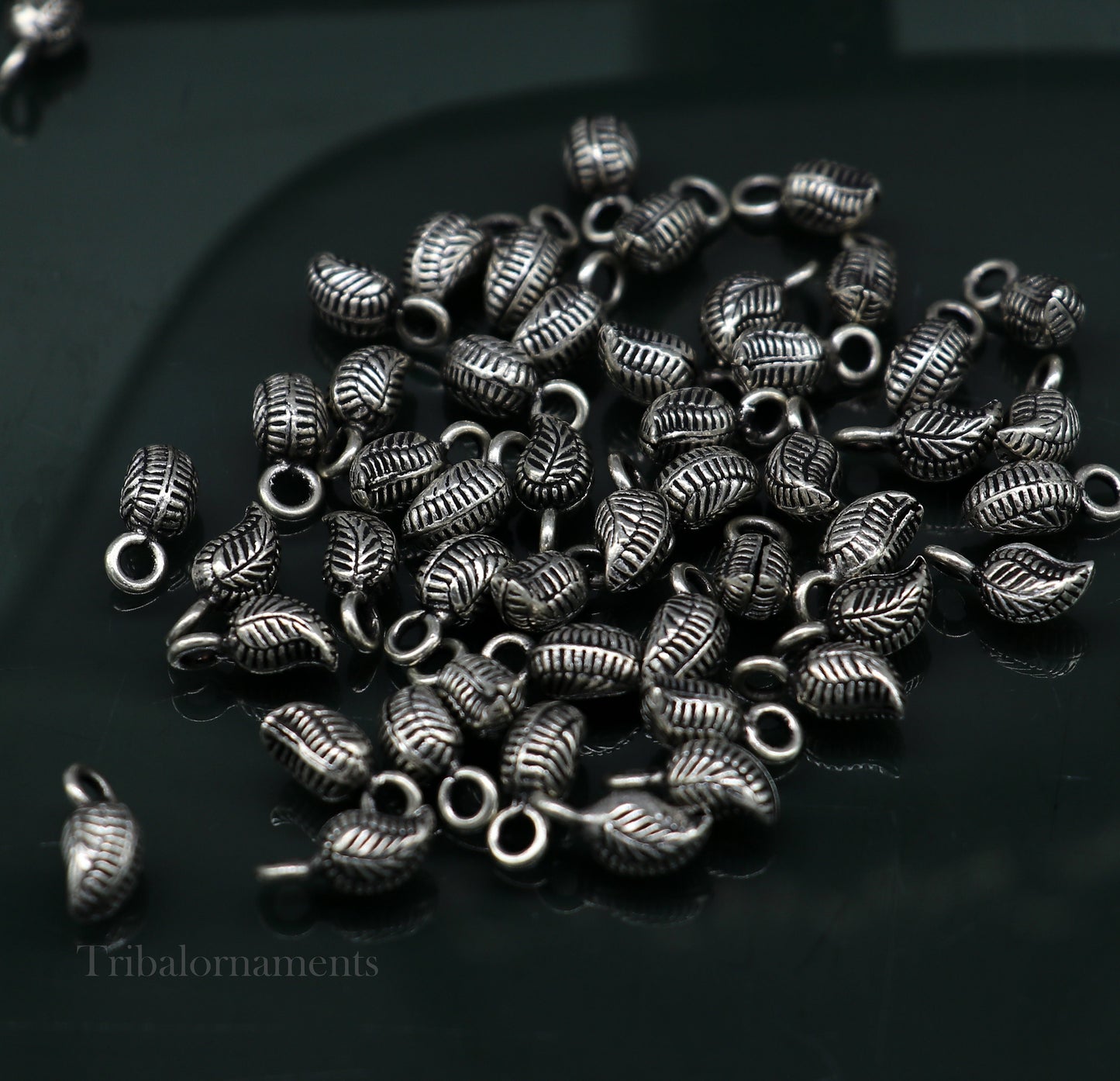 Lot 20 pieces jingling bells vintage mango design 925 sterling silver beads or hanging drops for custom jewelry making lose beads bd14 - TRIBAL ORNAMENTS