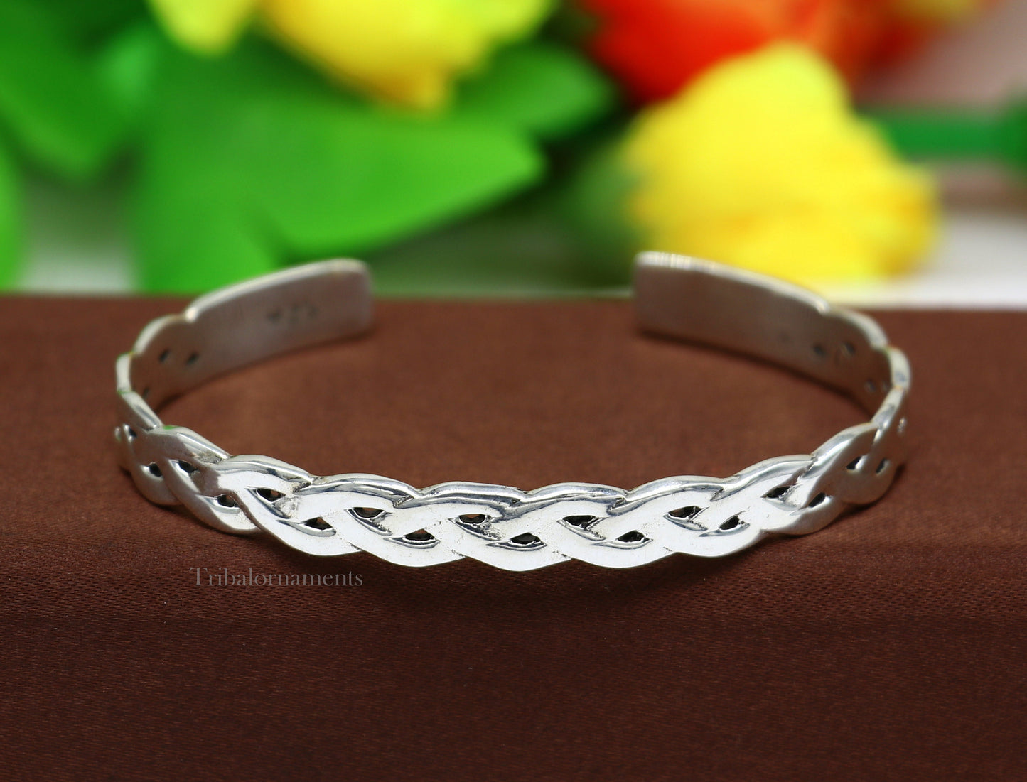 Elegant stylish design 925 sterling silver handmade adjustable cuff bangle bracelet unsex gifting jewelry, solid cuff bracelet nsk371 - TRIBAL ORNAMENTS