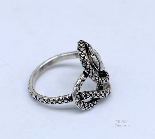 Pure 925 sterling silver handmade snake design vintage antique stylish ring band, gorgeous snake ring best elegant dainty jewelry ring281 - TRIBAL ORNAMENTS
