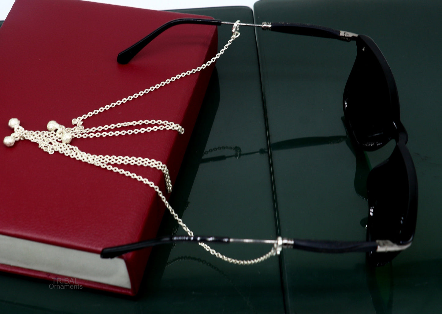 Sterling silver Face Mask Chain Lanyard Eyeglass Glasses Chains, Mask Chain Necklace, Women Stylish Sunglass Eyeglass Cord mask chain ch134 - TRIBAL ORNAMENTS