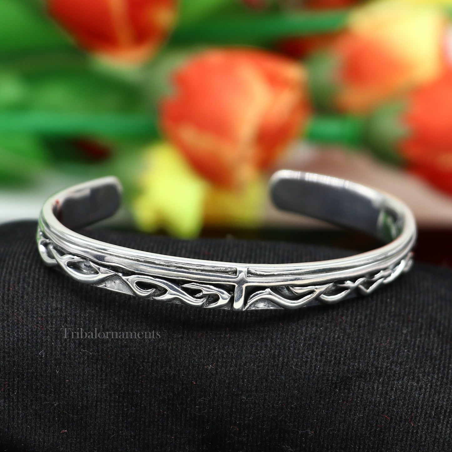 Vintage 925 sterling silver or Gold polished handmade adjustable cuff bangle bracelet unsex gifting jewelry, solid cuff bracelet Gnsk372 - TRIBAL ORNAMENTS