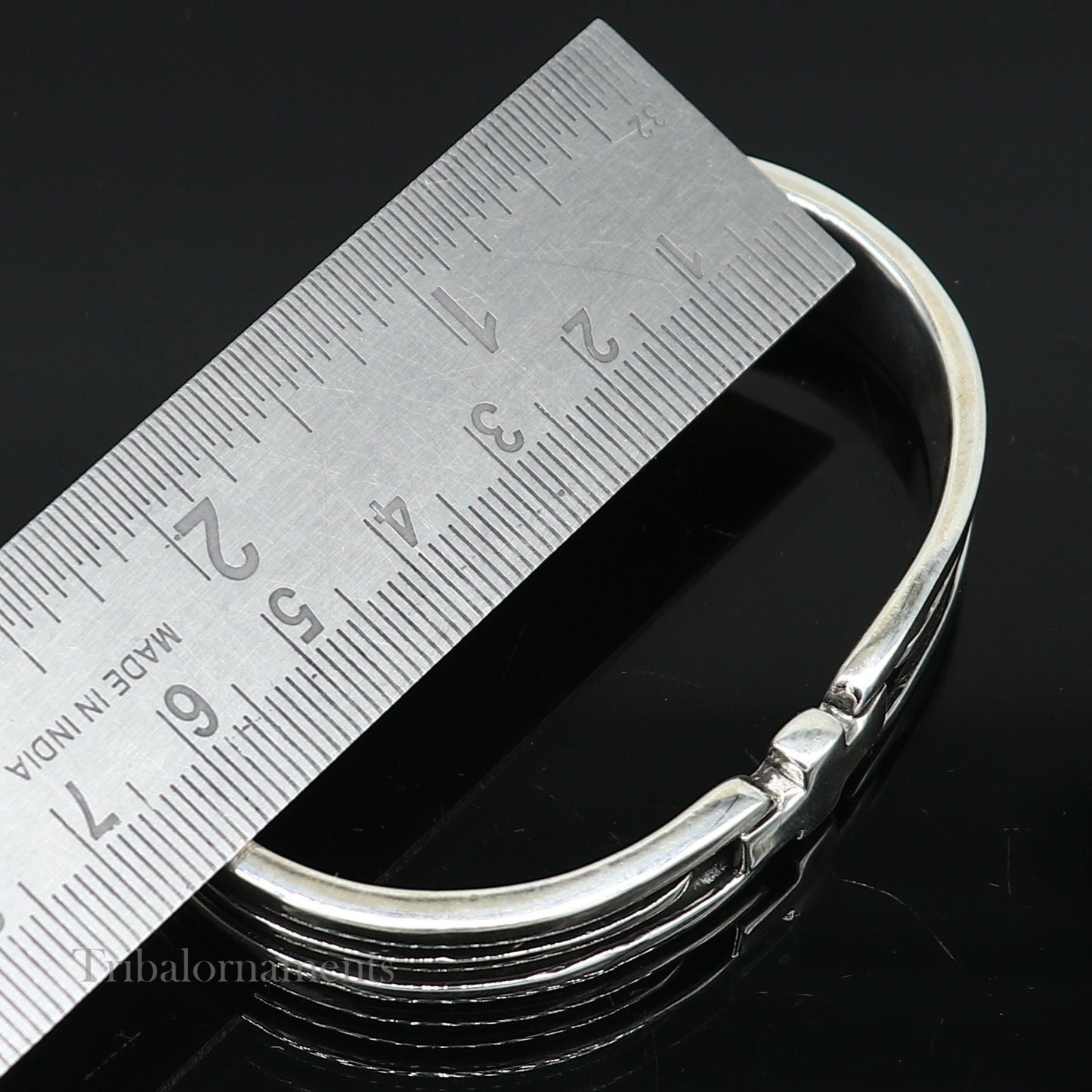 925 sterling silver handmade open face cuff bangle bracelet gifting solid adjustable jewelry, best gift cuff bracelet from india nsk376 - TRIBAL ORNAMENTS
