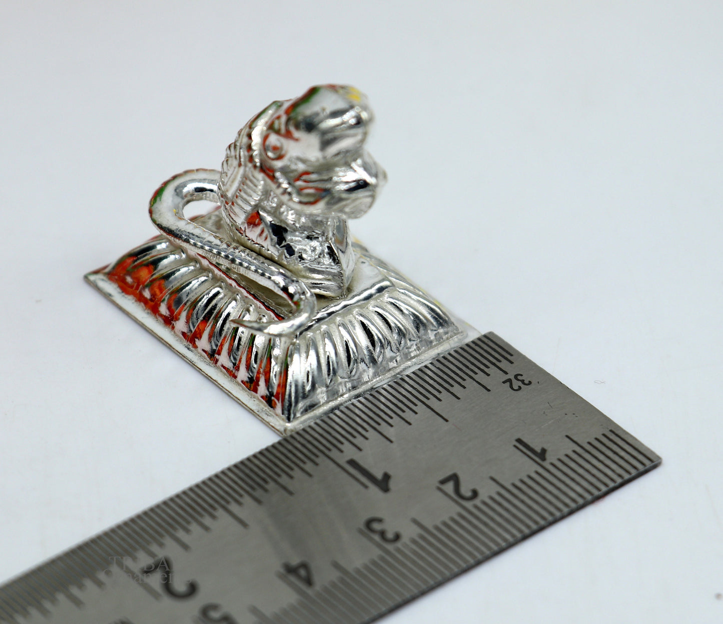 Lord Ganesha Vahan Mushak maharaj sterling silver handmade small article for puja, best gift for lord ganesha, divine statue su608 - TRIBAL ORNAMENTS