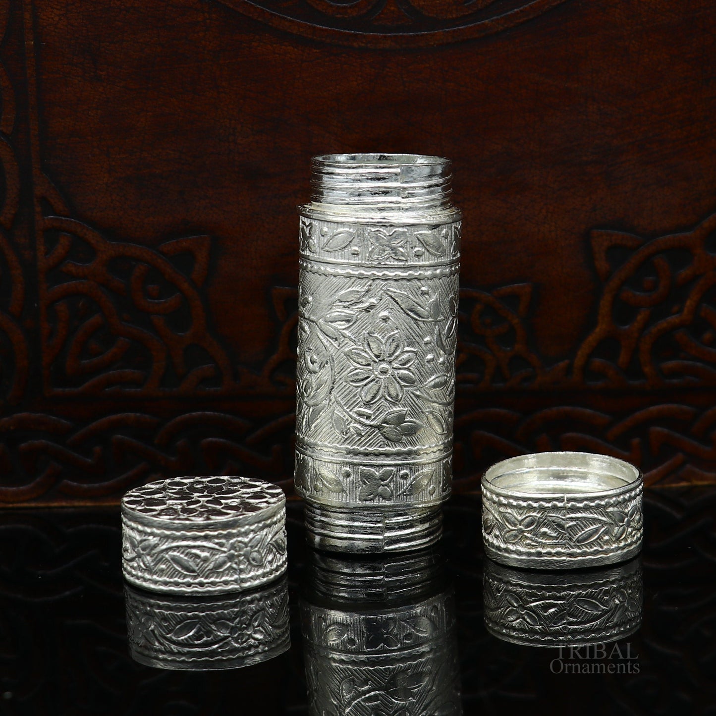 925 sterling silver handmade small pill box, Tobacco box, storage box silver utensils, silver box, personal box men's accessories su617 - TRIBAL ORNAMENTS