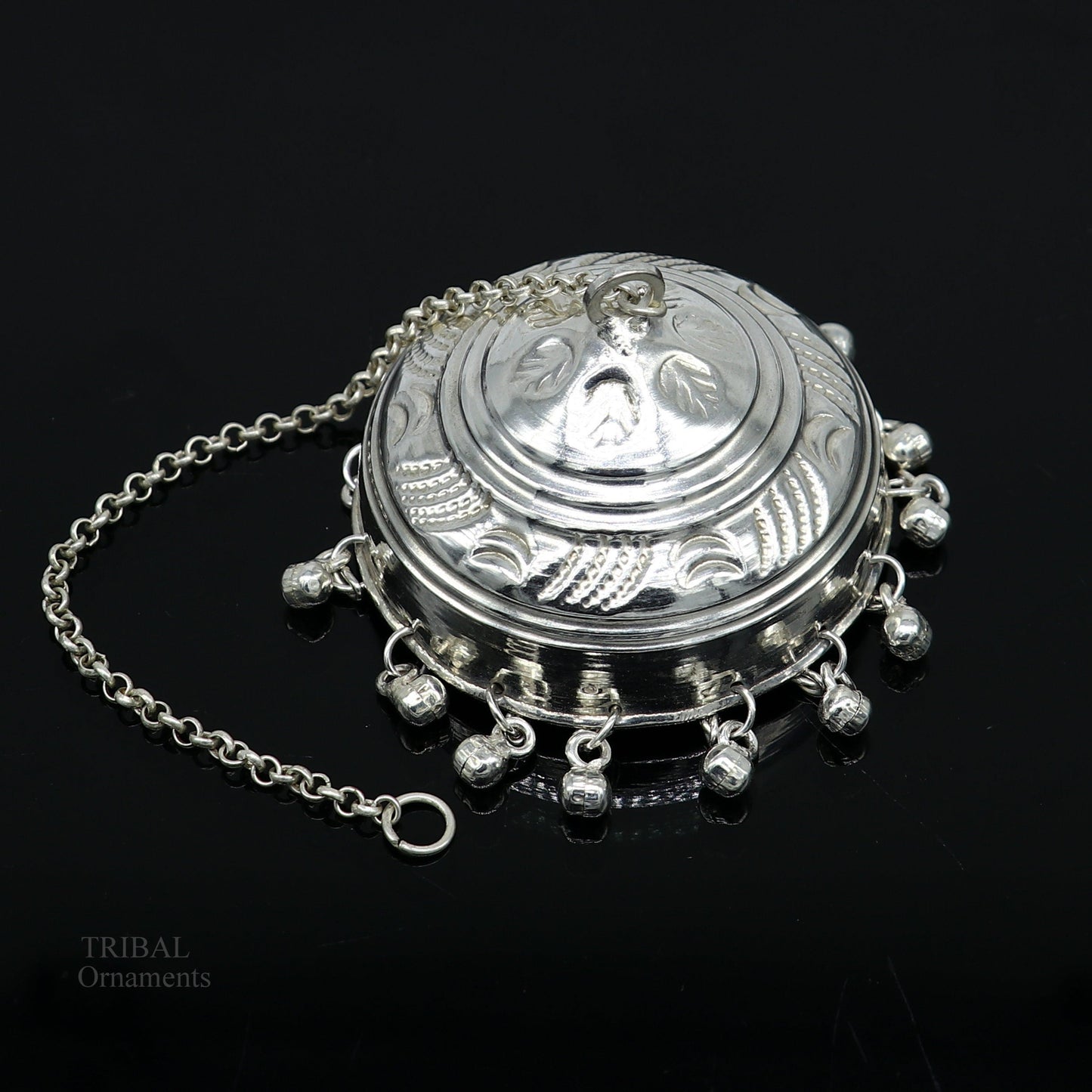 Solid Silver chattar or chhatra, silver umbrella god temple art, Gorgeous hand craved Solid silver temple article, temple utensils su628 - TRIBAL ORNAMENTS