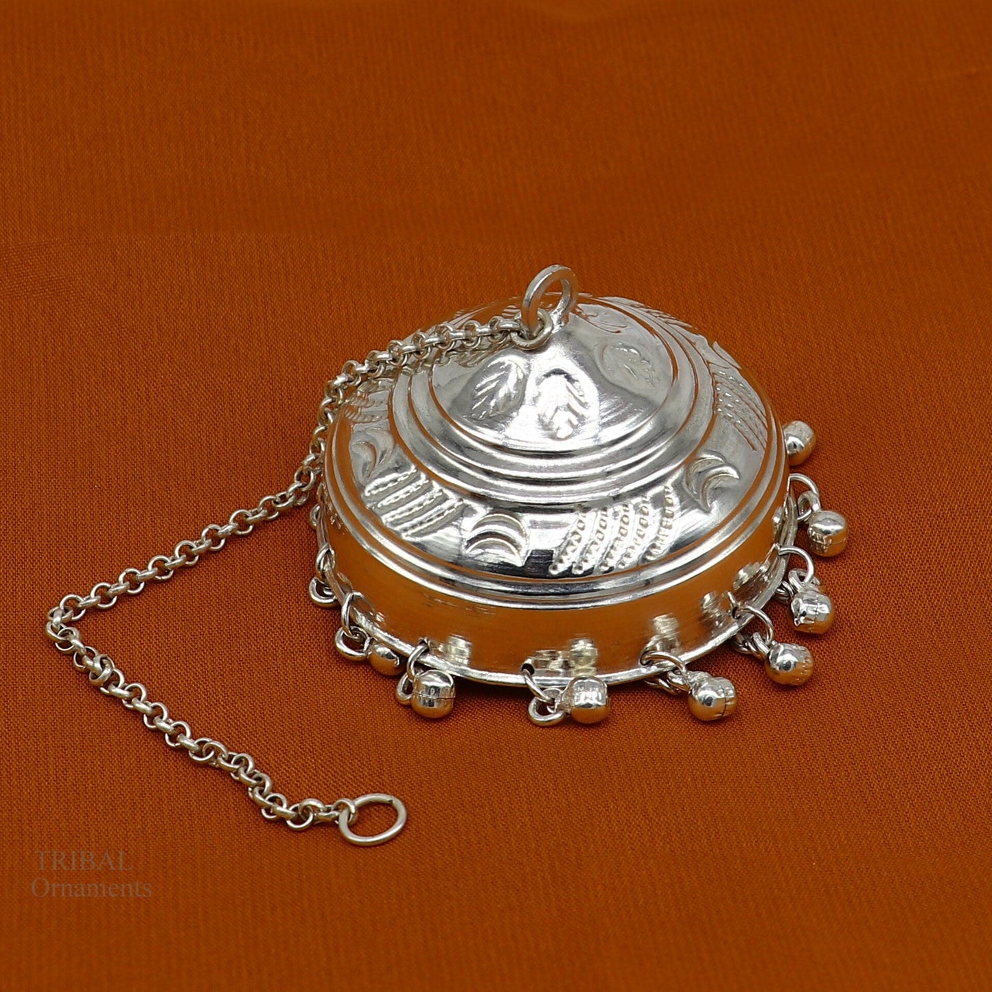 Solid Silver chattar or chhatra, silver umbrella god temple art, Gorgeous hand craved Solid silver temple article, temple utensils su628 - TRIBAL ORNAMENTS