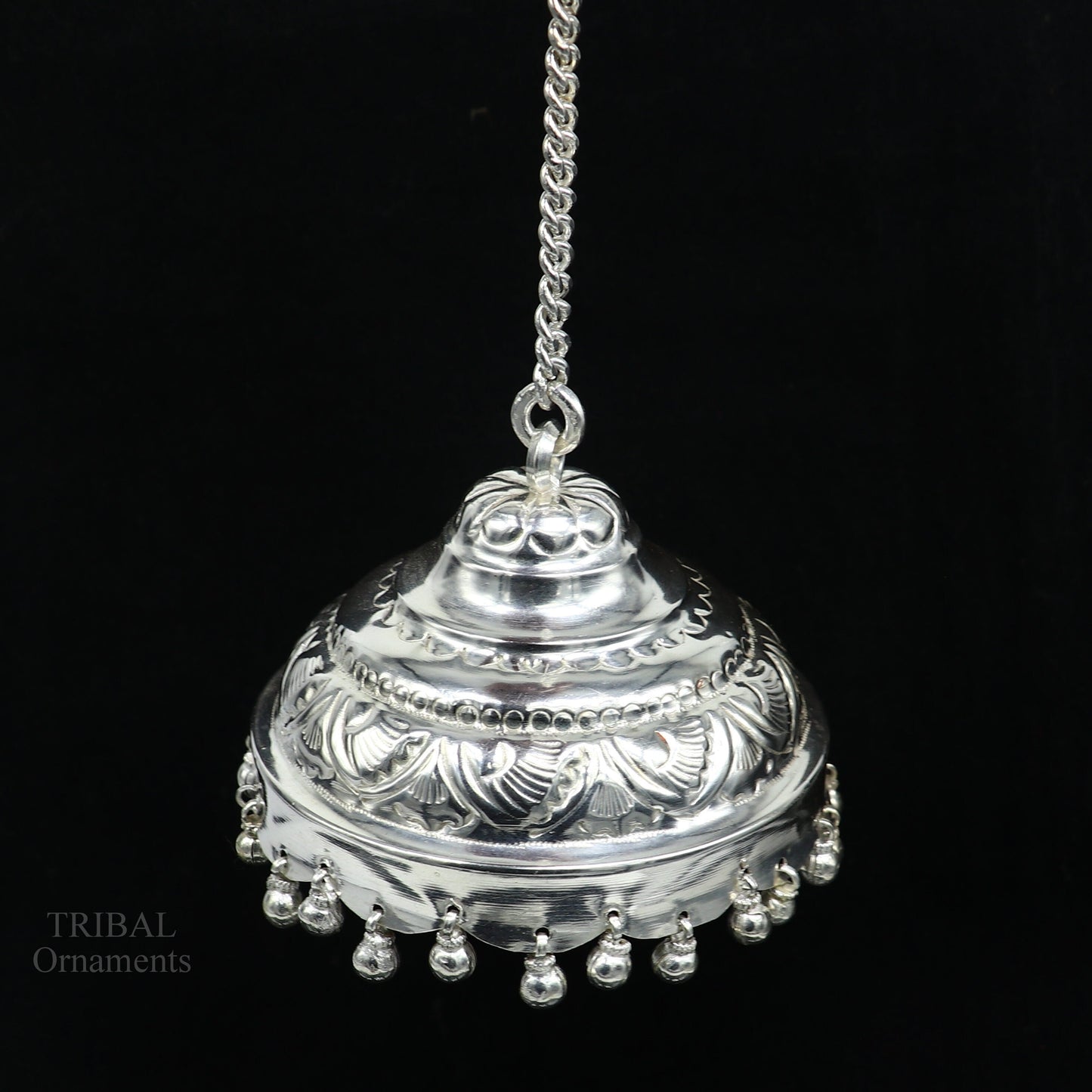 Solid Silver god chattar or chhatra, silver umbrella god temple art, hand craved sterling silver temple article, temple utensils su631 - TRIBAL ORNAMENTS