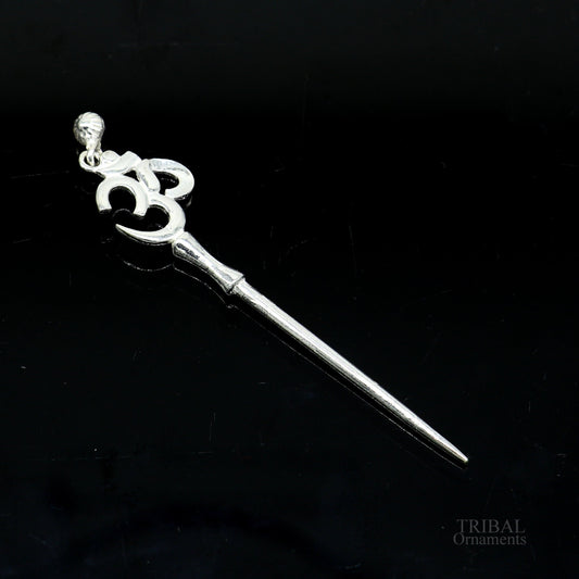 3" inches long handmade solid sterling silver kum kum sticks, eyeliner stick, kajal sticks, surma stick, brides vintage style gift su622 - TRIBAL ORNAMENTS