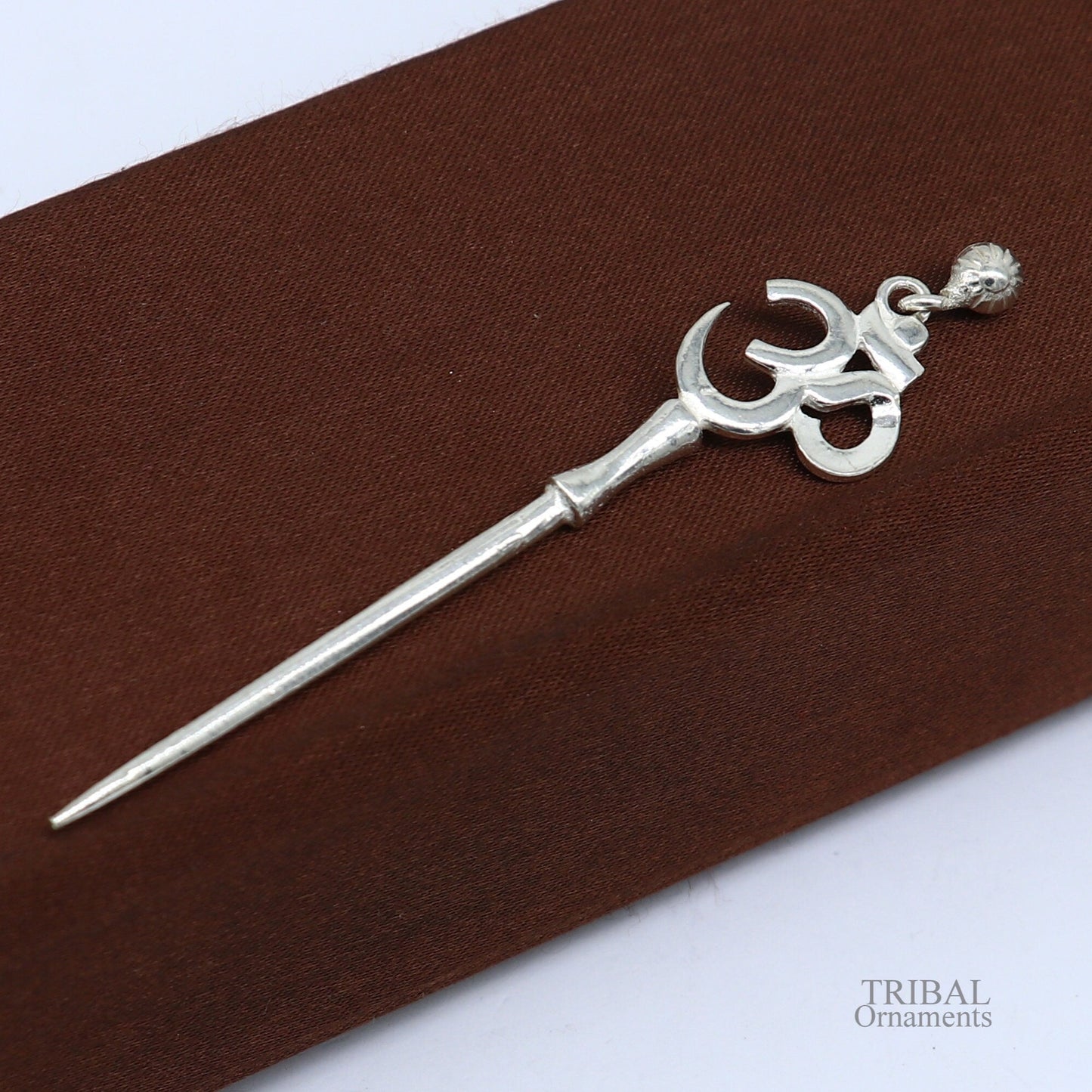 3" inches long handmade solid sterling silver kum kum sticks, eyeliner stick, kajal sticks, surma stick, brides vintage style gift su622 - TRIBAL ORNAMENTS