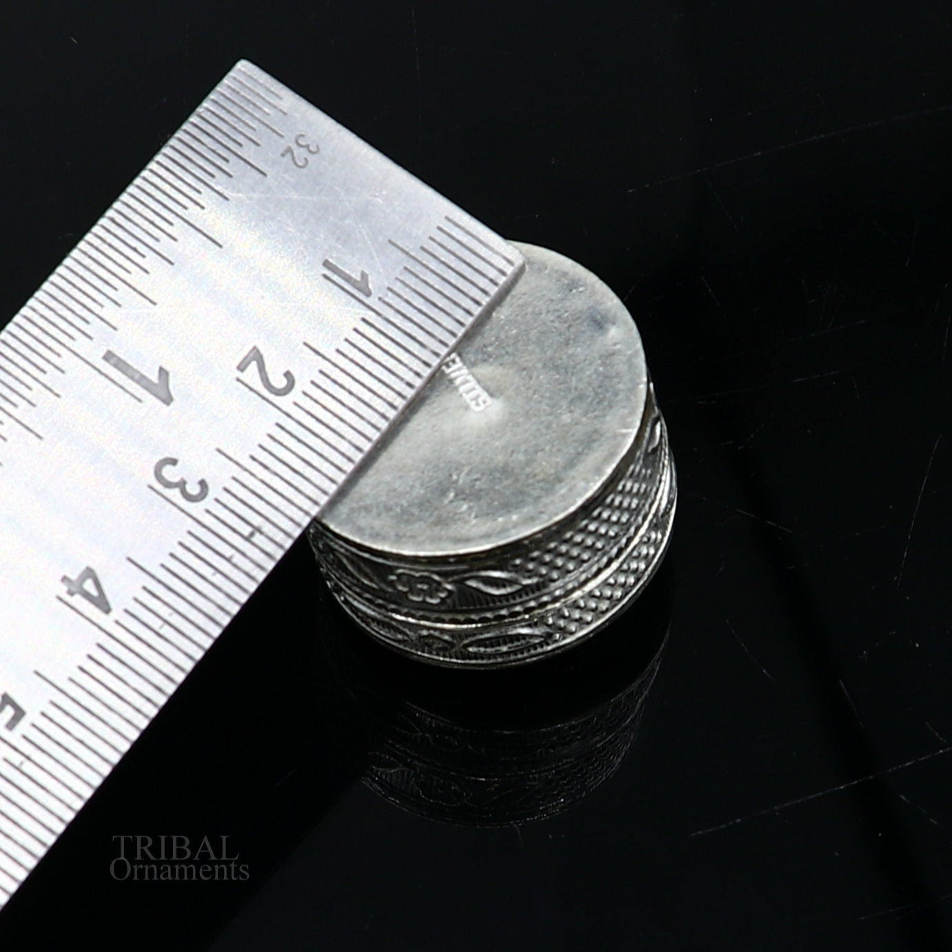 925 solid silver vintage style brides gift kajal box, trinket box, sindur box, eyeliner box, silver utensils, best bridal gift stb339 - TRIBAL ORNAMENTS