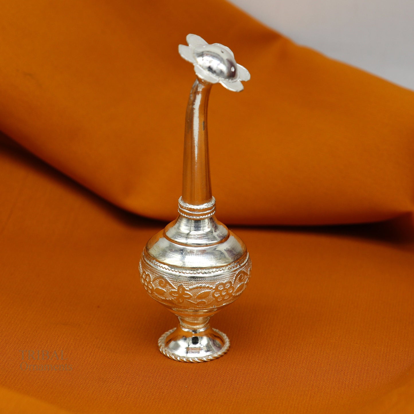925 sterling silver vintage design Attardani, pooja spray bottle, silver perfume bottle, spray article, puja utensils, best gift su640 - TRIBAL ORNAMENTS