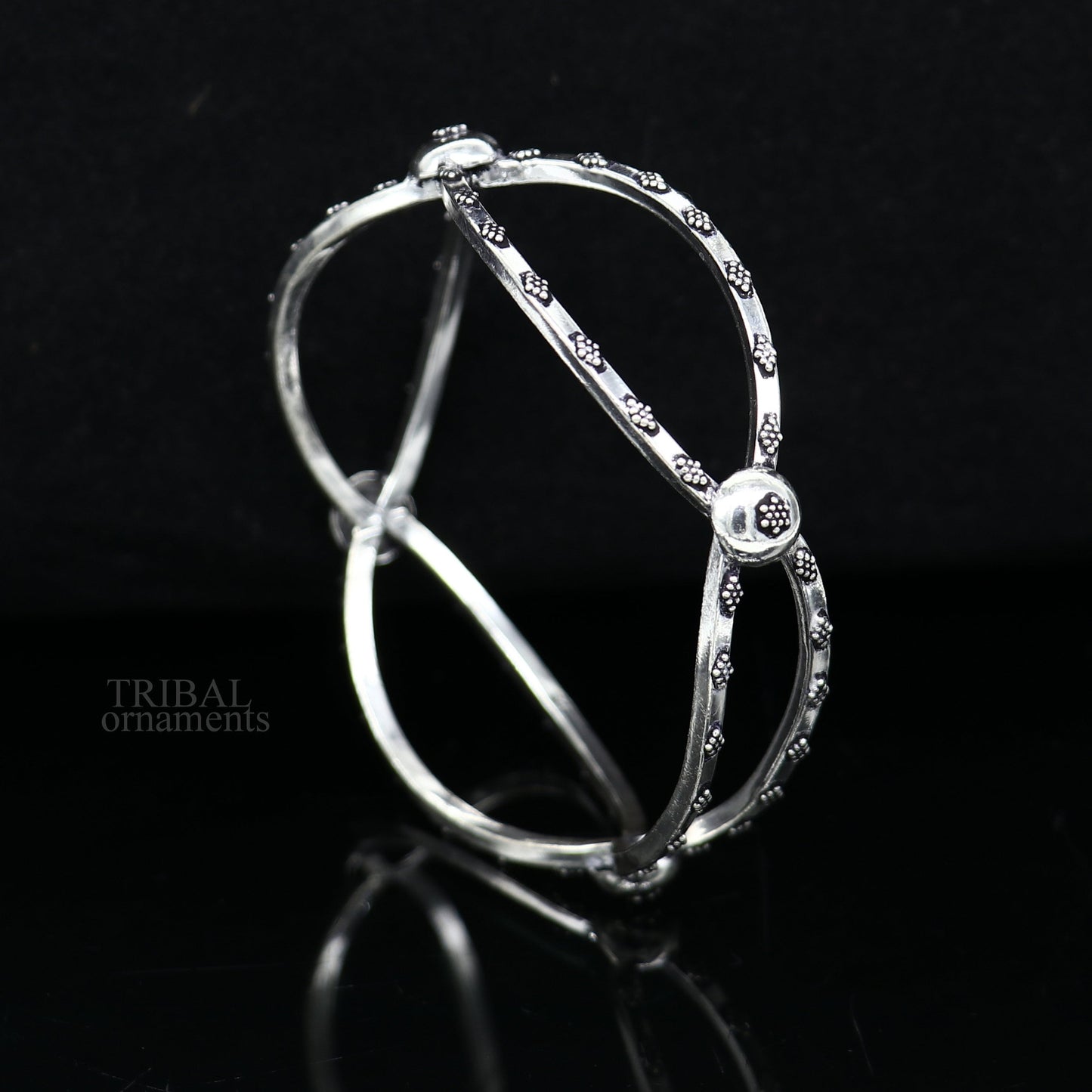 925 sterling silver handmade fabulous bangle bracelet kada gorgeous customized bride belly dance customized jewelry best gift jewelry ba140 - TRIBAL ORNAMENTS