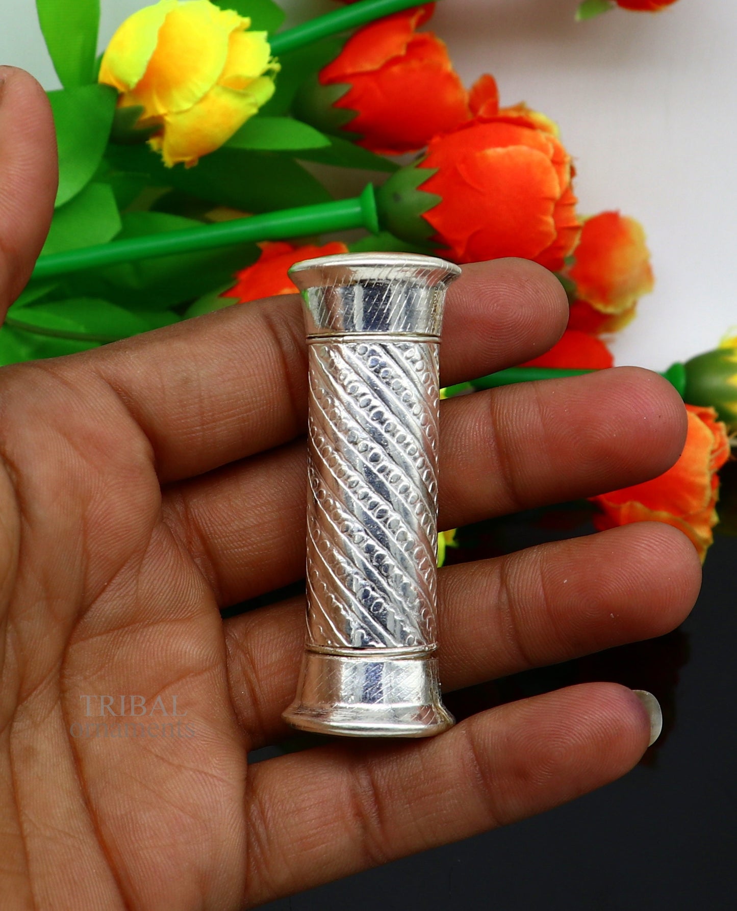 925 Sterling silver handmade small pill box, Tobacco box, storage box silver utensils, silver box, personal box men's accessories su649 - TRIBAL ORNAMENTS