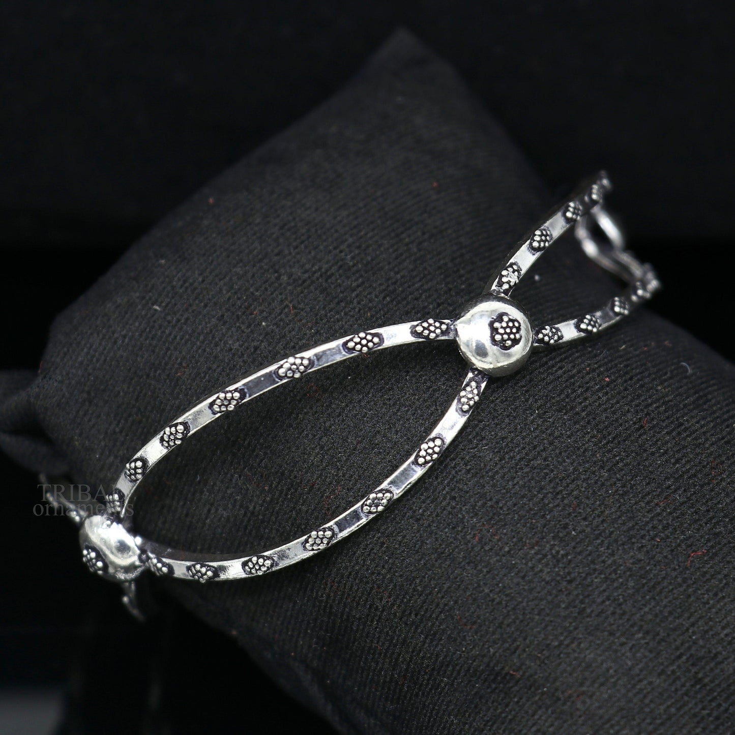 925 sterling silver handmade fabulous bangle bracelet kada gorgeous customized bride belly dance customized jewelry best gift jewelry ba140 - TRIBAL ORNAMENTS