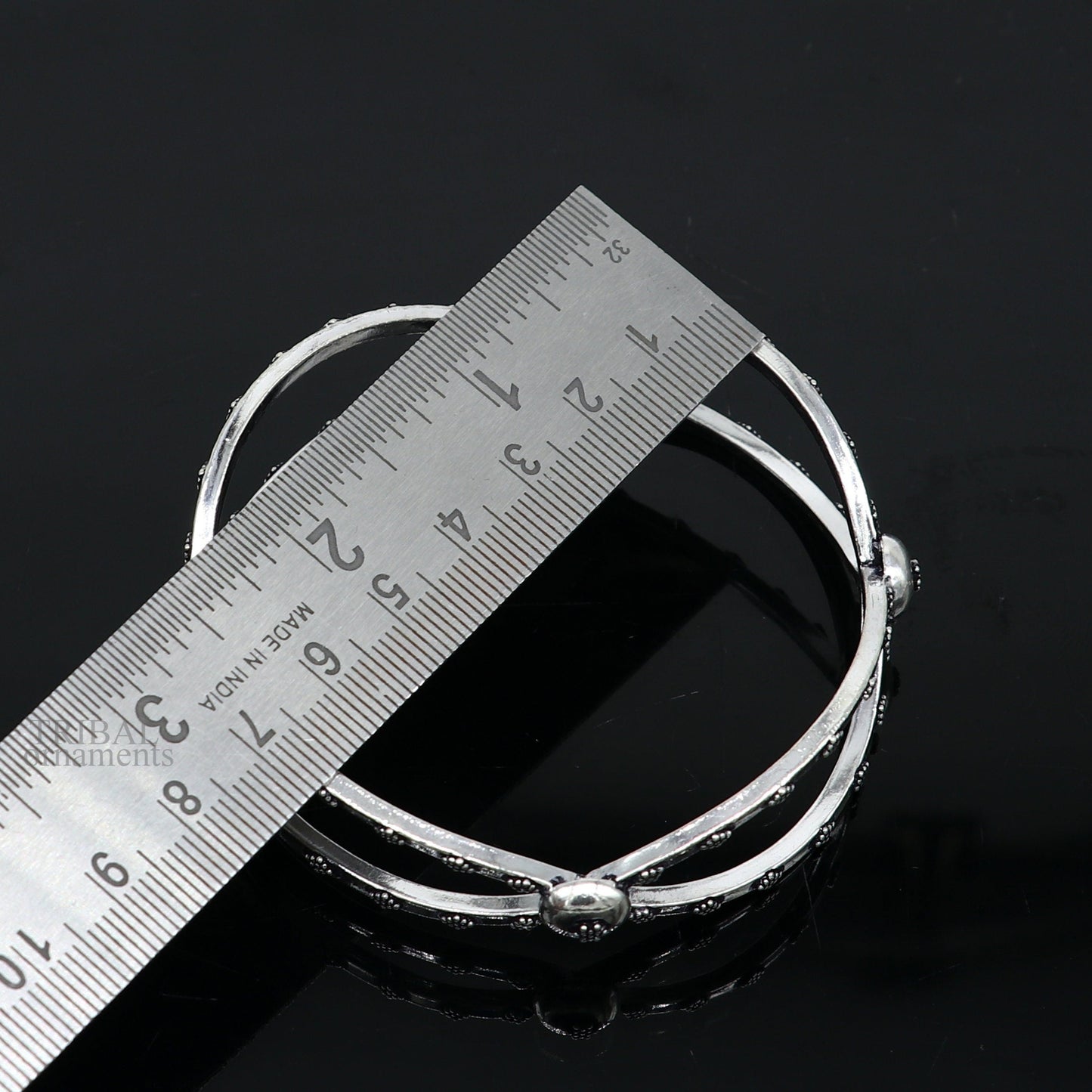 925 sterling silver handmade fabulous bangle bracelet kada gorgeous customized bride belly dance customized jewelry best gift jewelry ba140 - TRIBAL ORNAMENTS