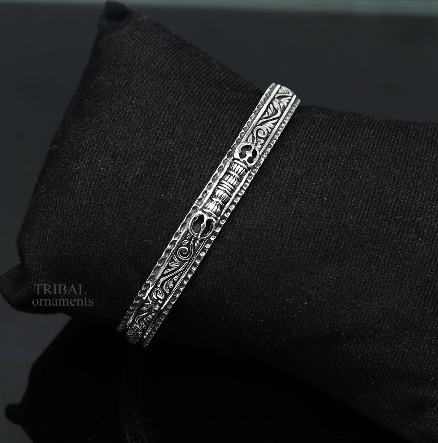 925 sterling silver or Gold polished handmade vintage design Divine Bangle cuff bracelet kada, best unisex tribal gifting jewelry Gcuff115 - TRIBAL ORNAMENTS
