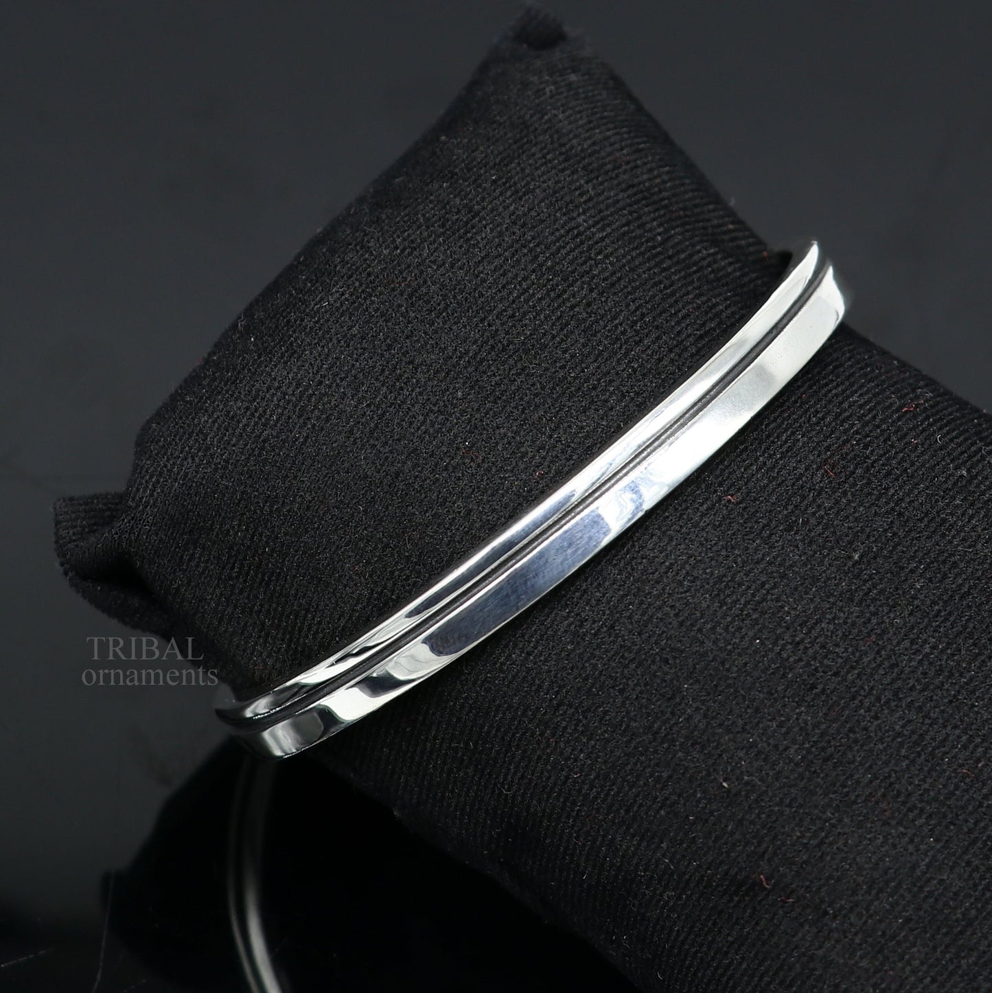 925 sterling silver or Gold polished handmade plain design gorgeous Bangle cuff bracelet kada, best unisex tribal gifting jewelry Gcuff118 - TRIBAL ORNAMENTS