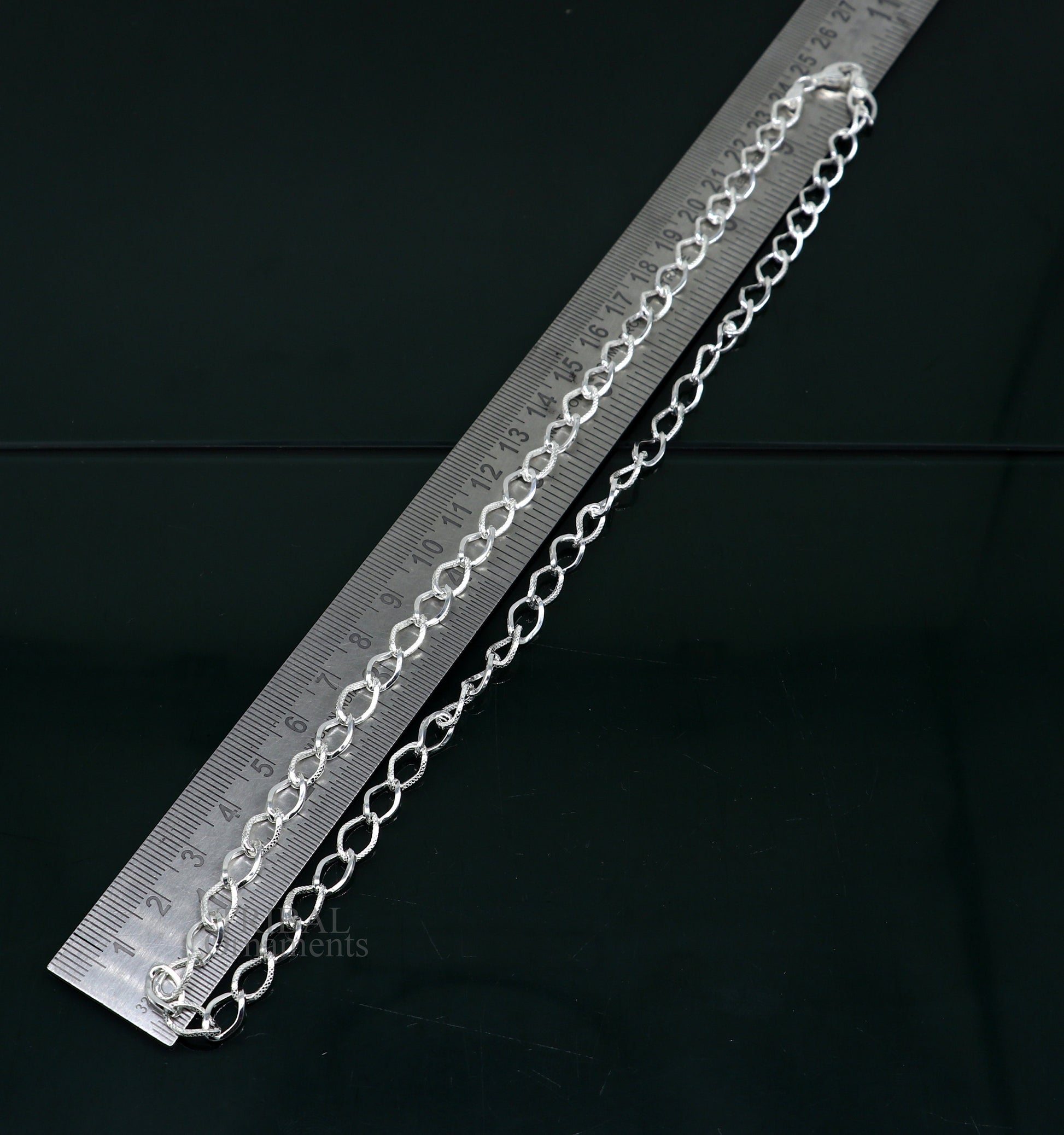 Exclusive unique stylish 20" 925 sterling silver 6mm handmade amazing chain necklace excellent gifting jewelry, men's chain necklace nch334 - TRIBAL ORNAMENTS