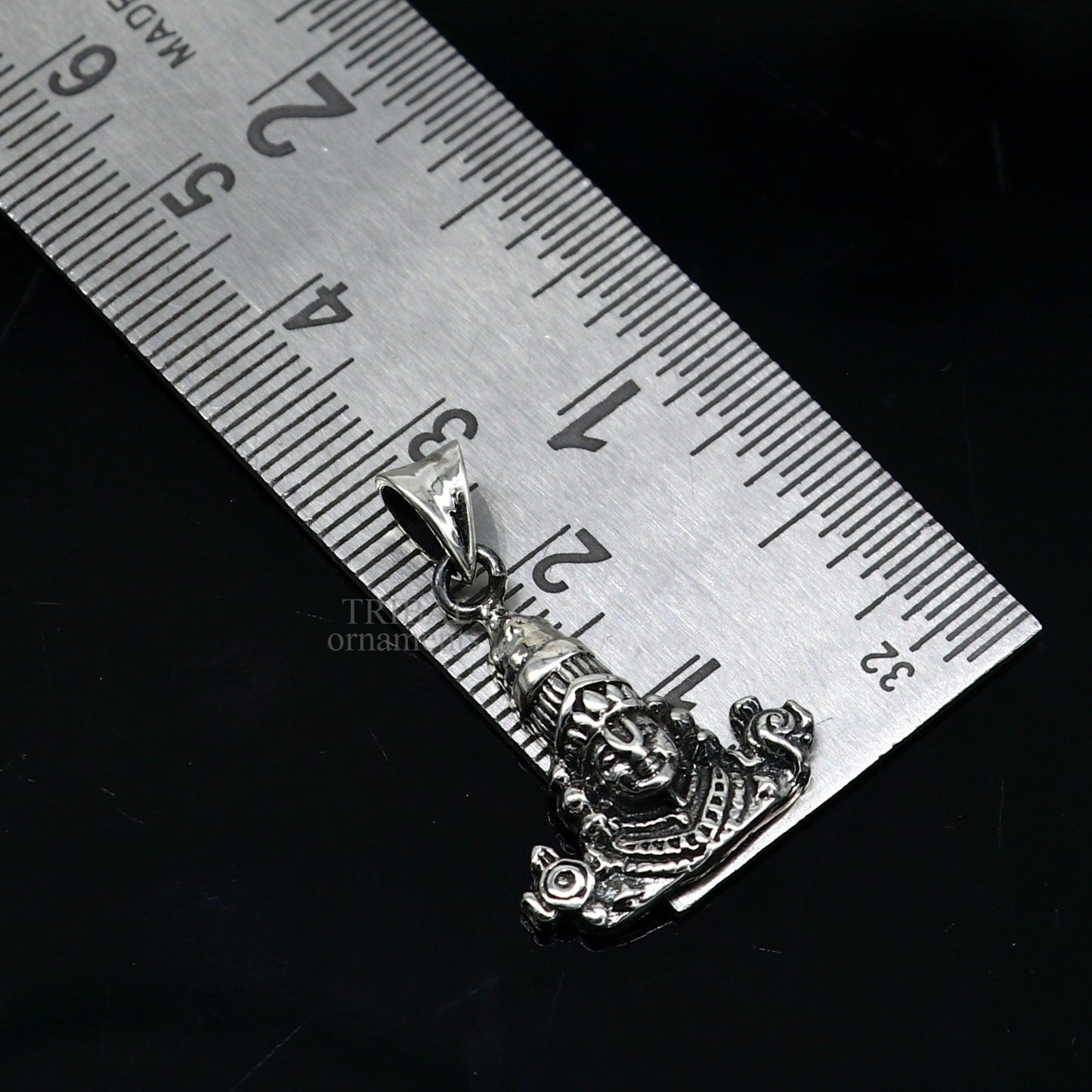925 sterling silver vintage stylish Hindu idol tirupati balaji and Laxmi Pendant, amazing design Krishna pendant gifting jewelry ssp1597 - TRIBAL ORNAMENTS