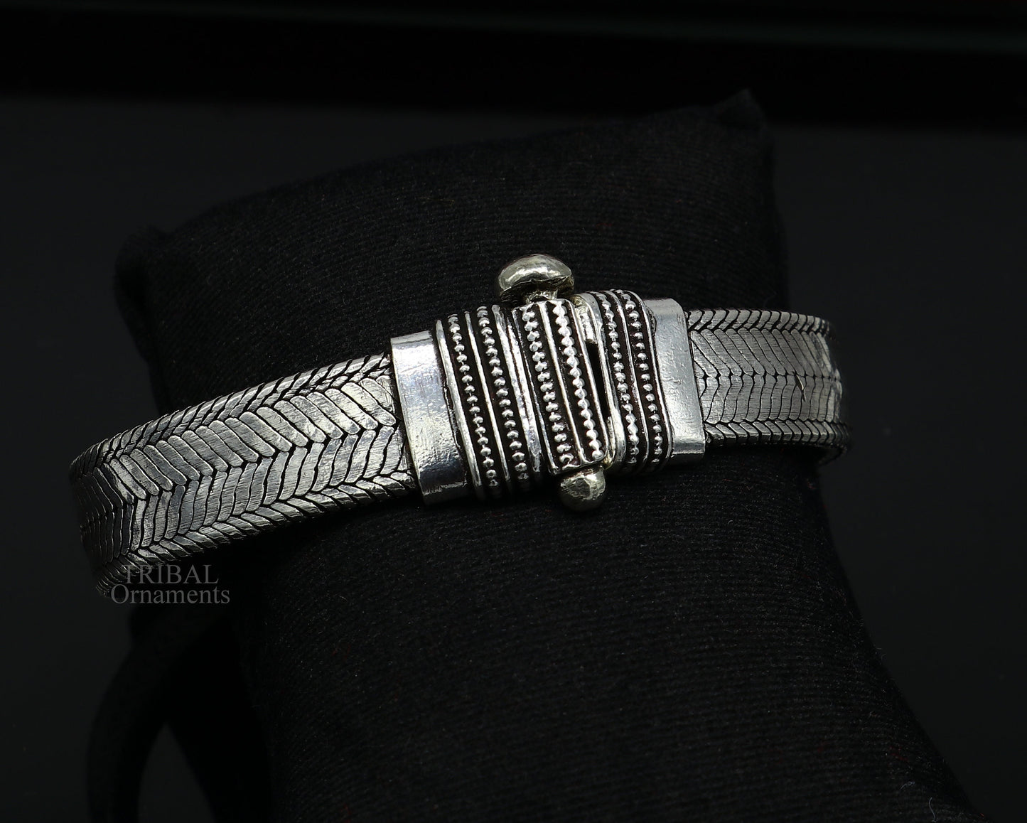 9" 925 sterling silver customized snake chain belt bracelet vintage design stylish men's gifting wrist belt bracelet jewelry NSBR550 - TRIBAL ORNAMENTS