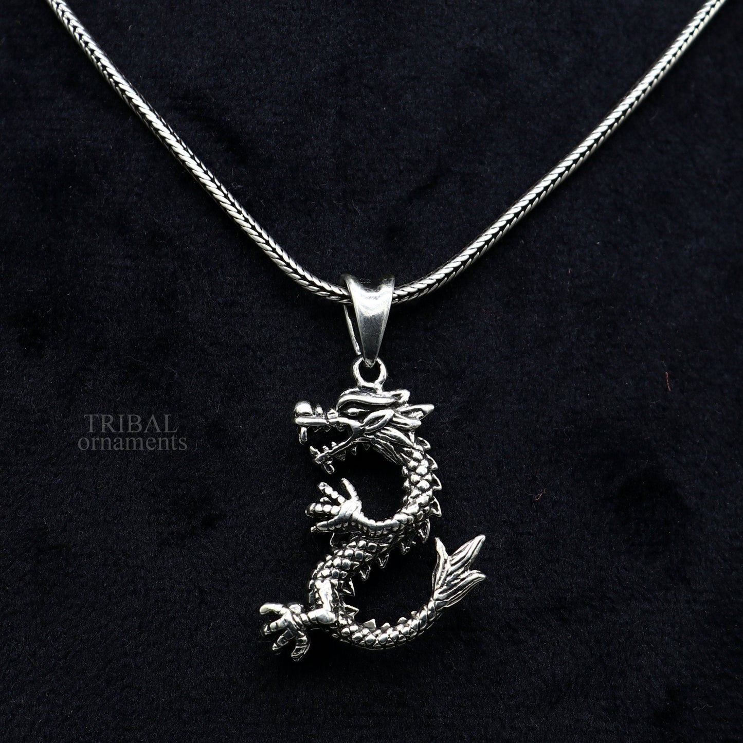 925 sterling silver exclusive stylish vintage dragon design pendant, amazing fancy stylish pendant for boy's and girl's  ssp1619 - TRIBAL ORNAMENTS