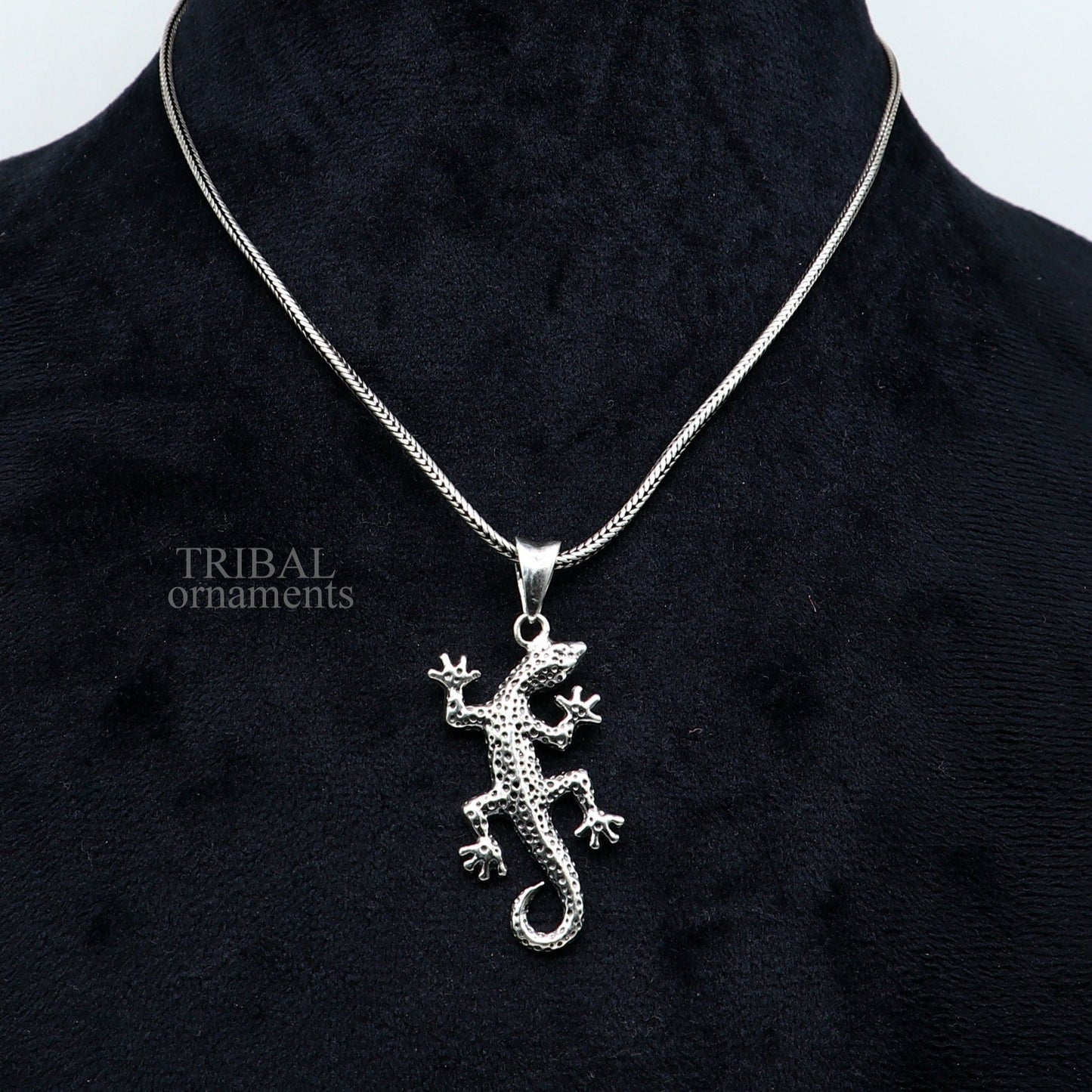 925 sterling silver amazing Lizard design handmade pendant with pretty attractive design pendant locket gifting jewelry india ssp1574 - TRIBAL ORNAMENTS
