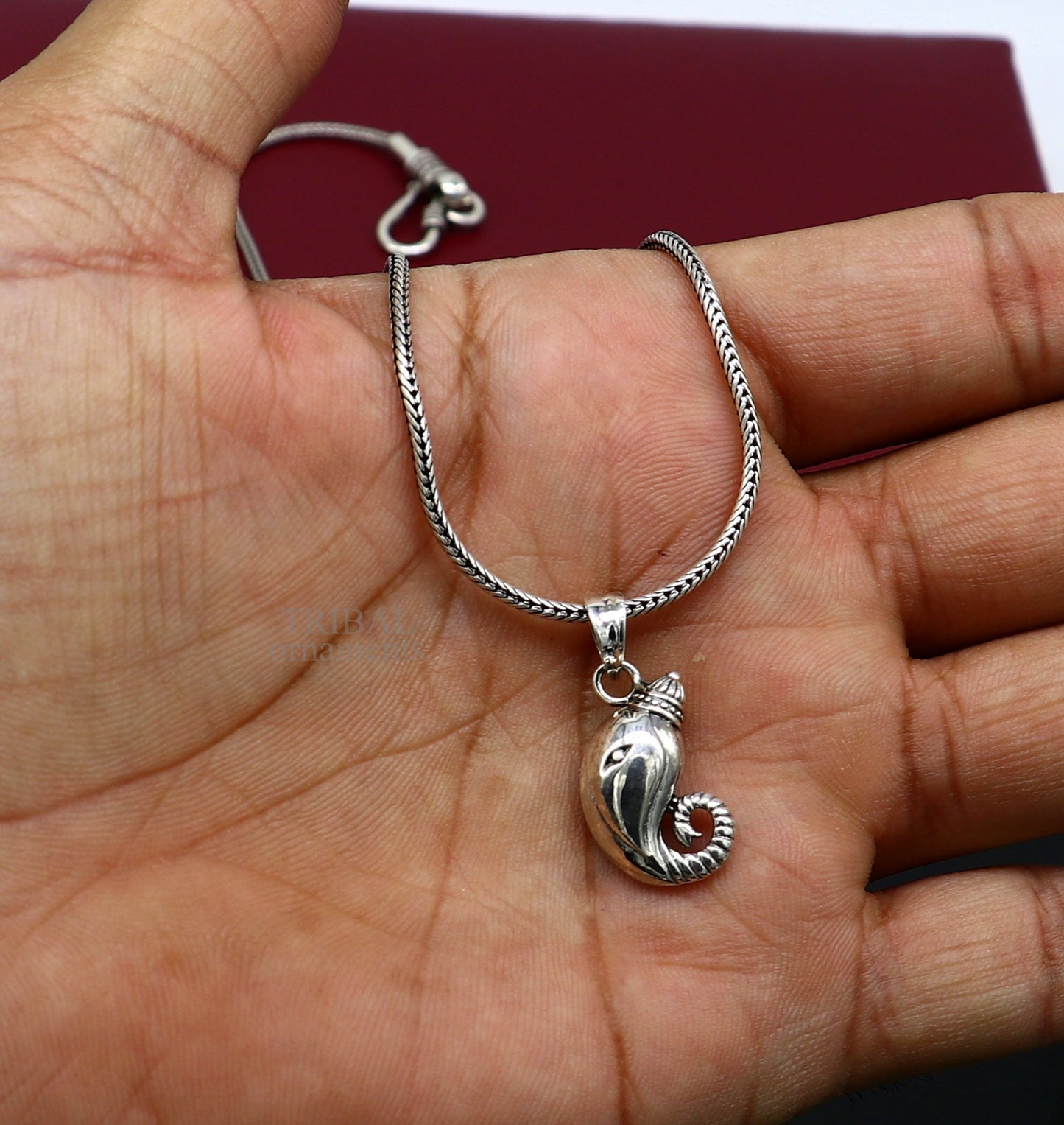 Exclusive design 925 sterling silver handmade Lord Ganesha divine pendant, amazing stylish unisex pendant personalized jewelry ssp1715 - TRIBAL ORNAMENTS