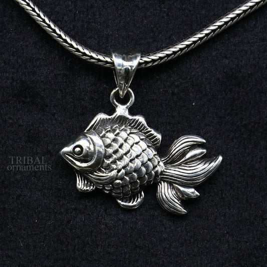925 sterling silver handmade stylish design small fish style pendant best gifting jewelry religious pendant custom jewelry ssp1661 - TRIBAL ORNAMENTS