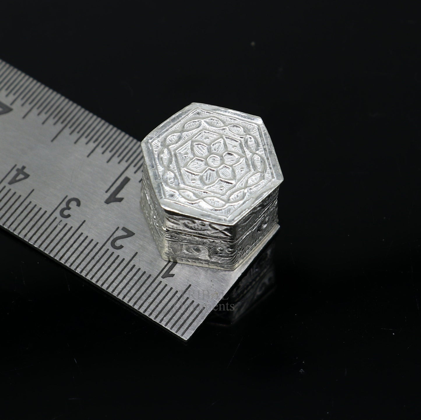 925 sterling silver trinket box, kajal box/casket box bridal square shape box collection, container box, eyeliner box gifting art stb352 - TRIBAL ORNAMENTS