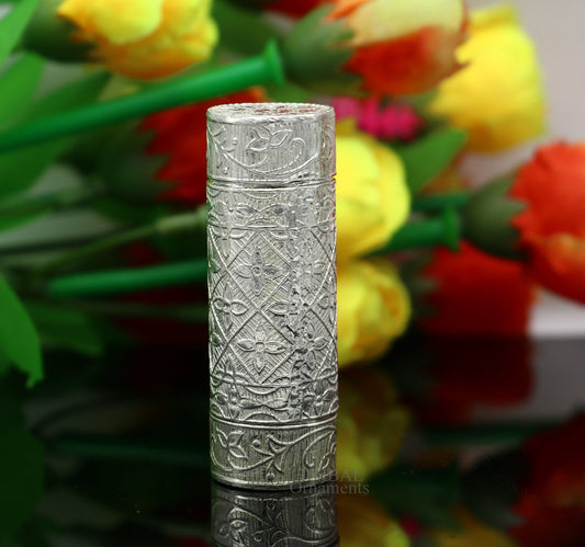 Amazing 925 fine solid silver handmade small tobacco box, fennel box, storage box silver utensils, silver box, men's accessories stb357 - TRIBAL ORNAMENTS