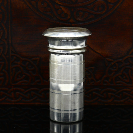 999 fine solid silver handmade small pill box, Tobacco box, storage box silver utensils, silver box, personal box men's accessories su731 - TRIBAL ORNAMENTS