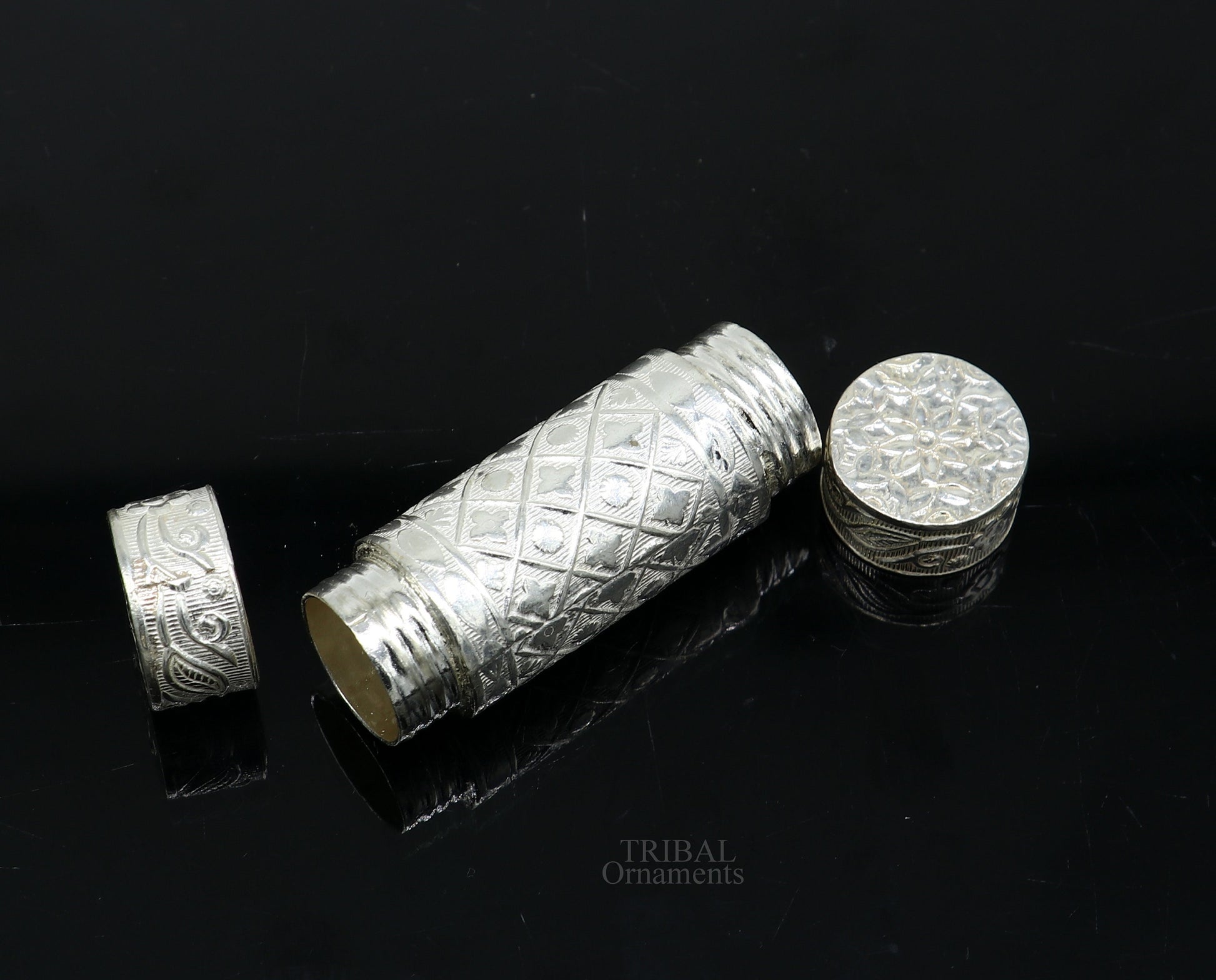 Exclusive 925 fine solid silver handmade small tobacco box, fennel box, storage box silver utensils, silver box, men's accessories stb356 - TRIBAL ORNAMENTS