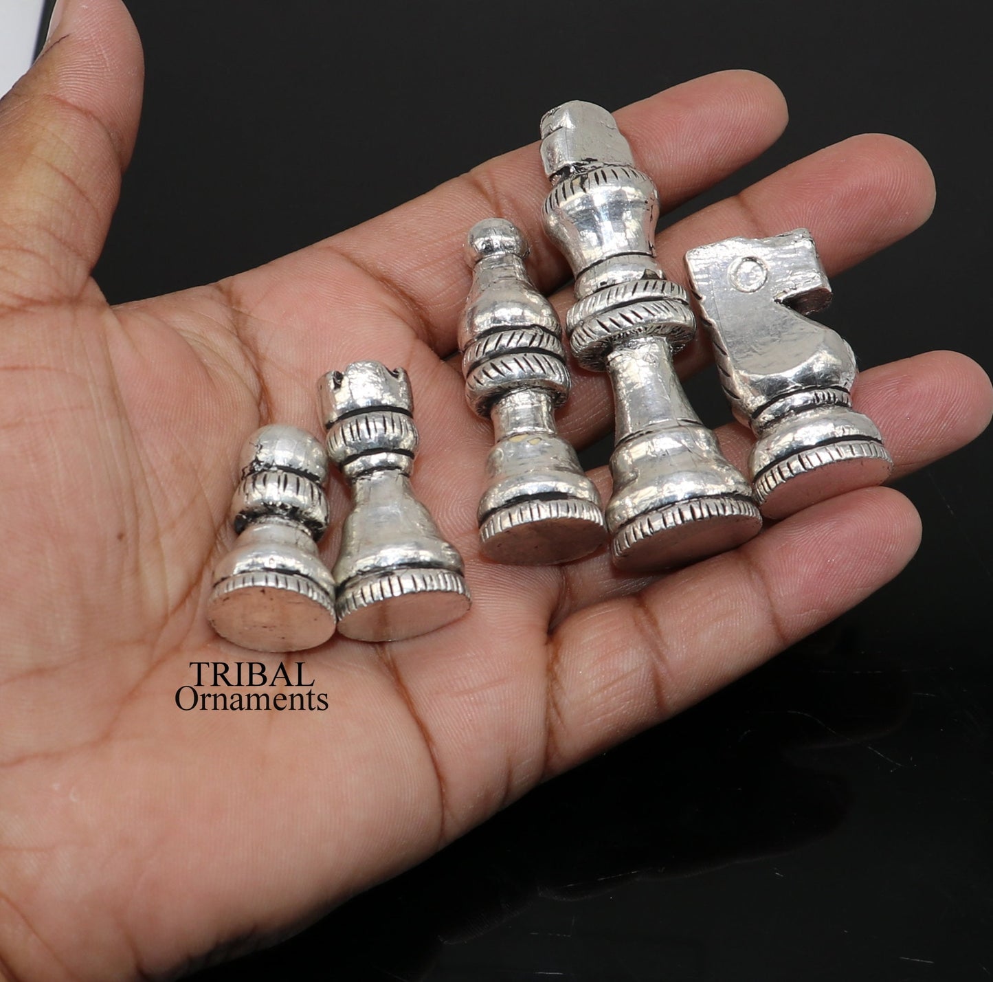 12" x 12" 925 sterling silver chessboard, Amazing customized handcrafted design on wooden base, Amazing Royal silver gift article india sf10 - TRIBAL ORNAMENTS