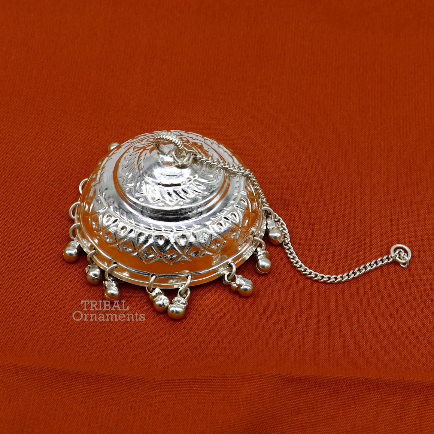 Solid Silver chhatar or chhatra, silver umbrella god temple art, Gorgeous hand craved Solid silver temple article, temple utensils su749 - TRIBAL ORNAMENTS