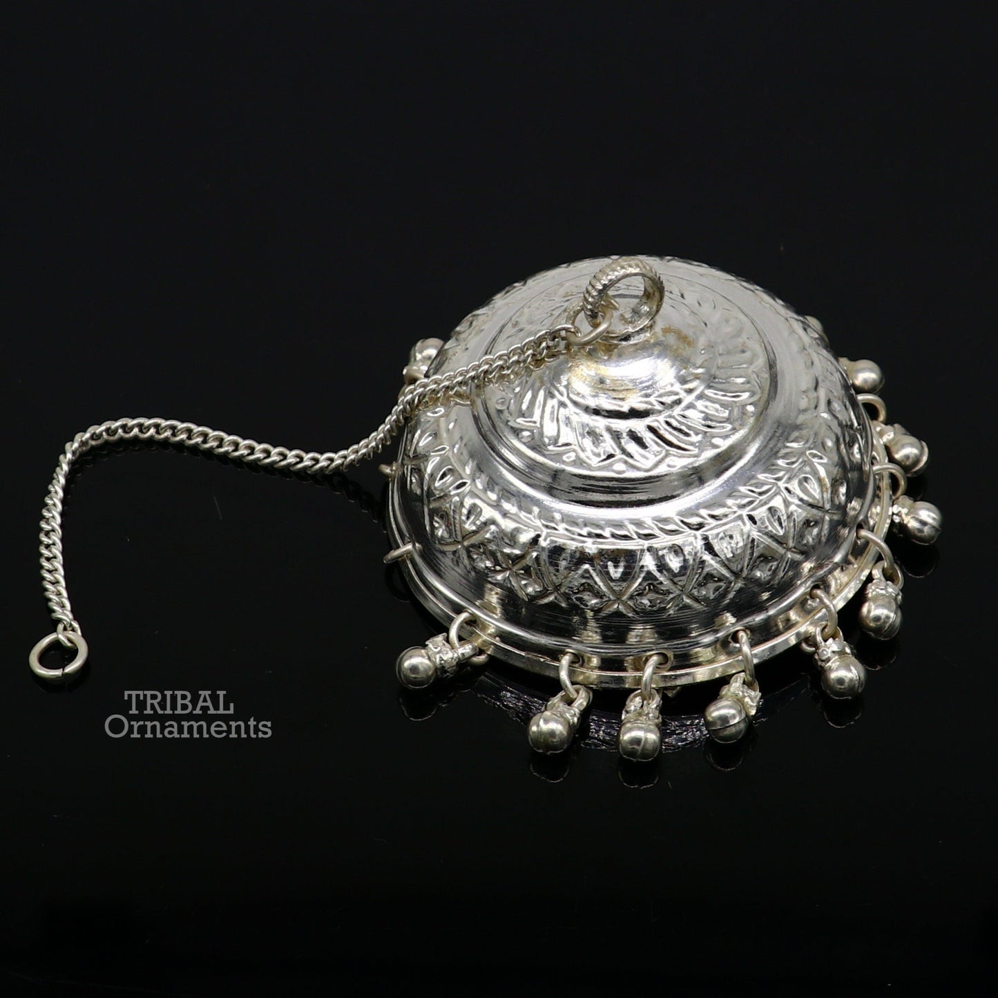 Solid Silver chhatar or chhatra, silver umbrella god temple art, Gorgeous hand craved Solid silver temple article, temple utensils su749 - TRIBAL ORNAMENTS