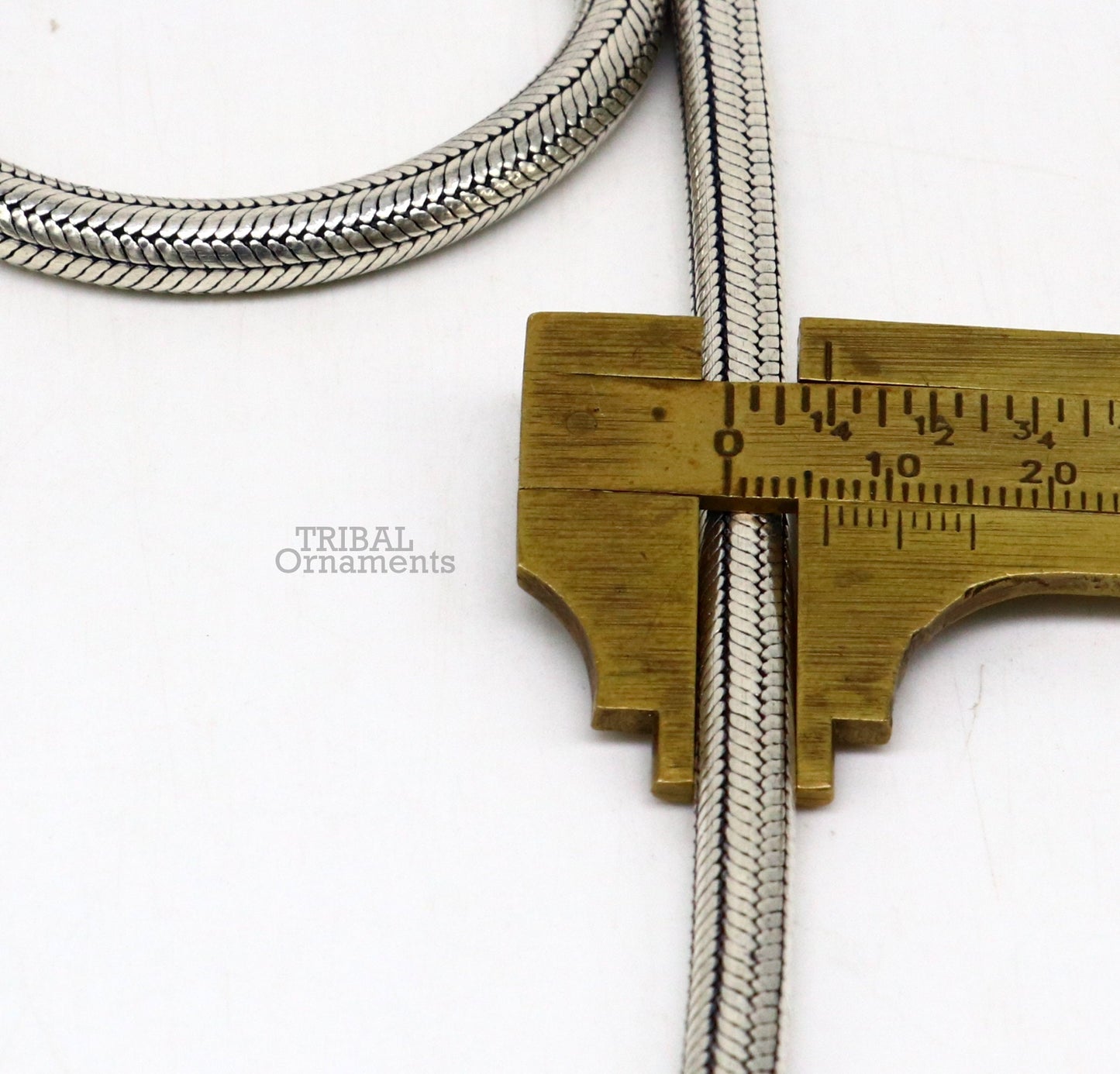 6 mm solid 925 sterling silver handmade snake chain necklace chain, oxidized silver trendy chain ch159 - TRIBAL ORNAMENTS