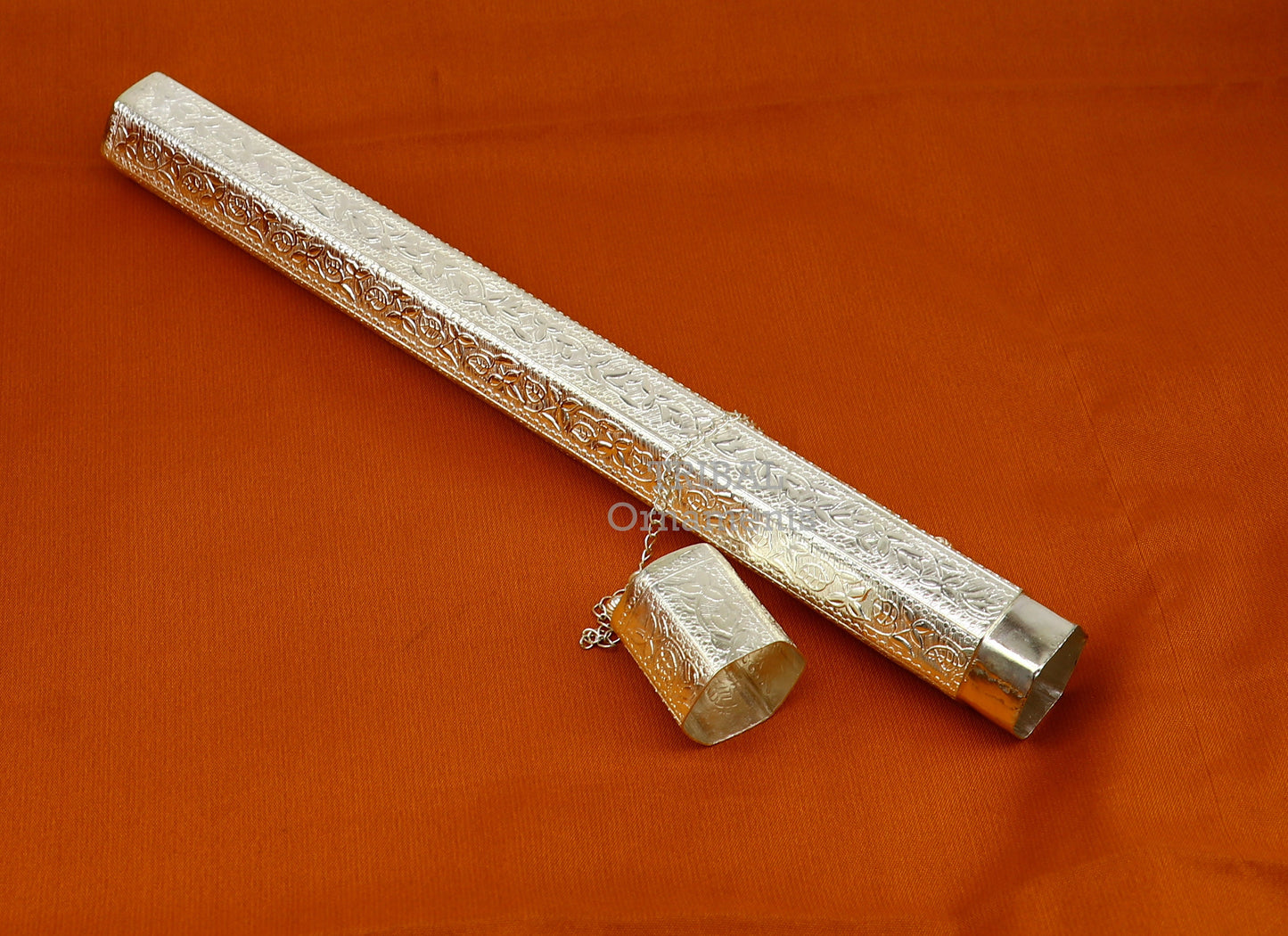 10" Vintage design handmade solid silver incense sticks box holder, Agarbatti box trinket box fabulous royal puja temple article su391 - TRIBAL ORNAMENTS