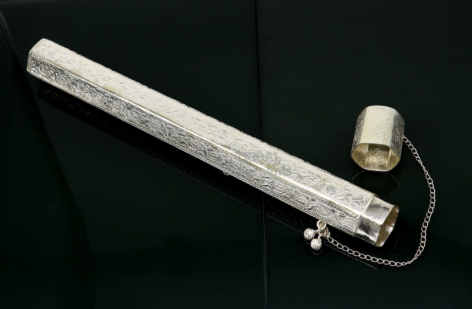 10" Vintage design handmade solid silver incense sticks box holder, Agarbatti  box trinket box fabulous royal puja temple article su391 - TRIBAL ORNAMENTS