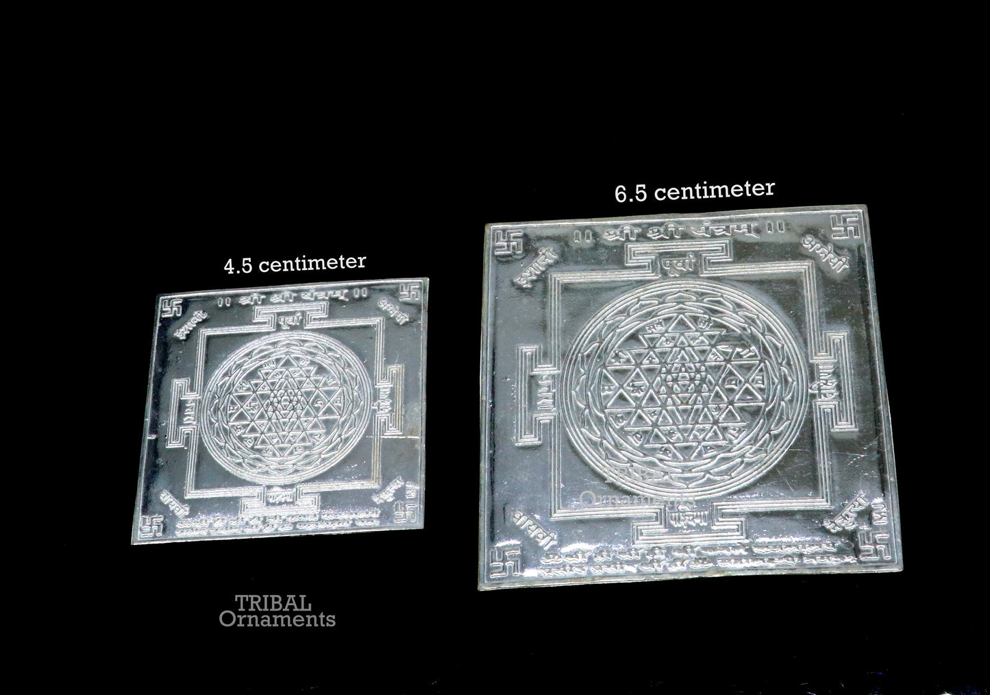 925 sterling silver handmade Shree Yantram, silver holy divine Yantram for wealth and prosperity, best puja article gifting su791 - TRIBAL ORNAMENTS