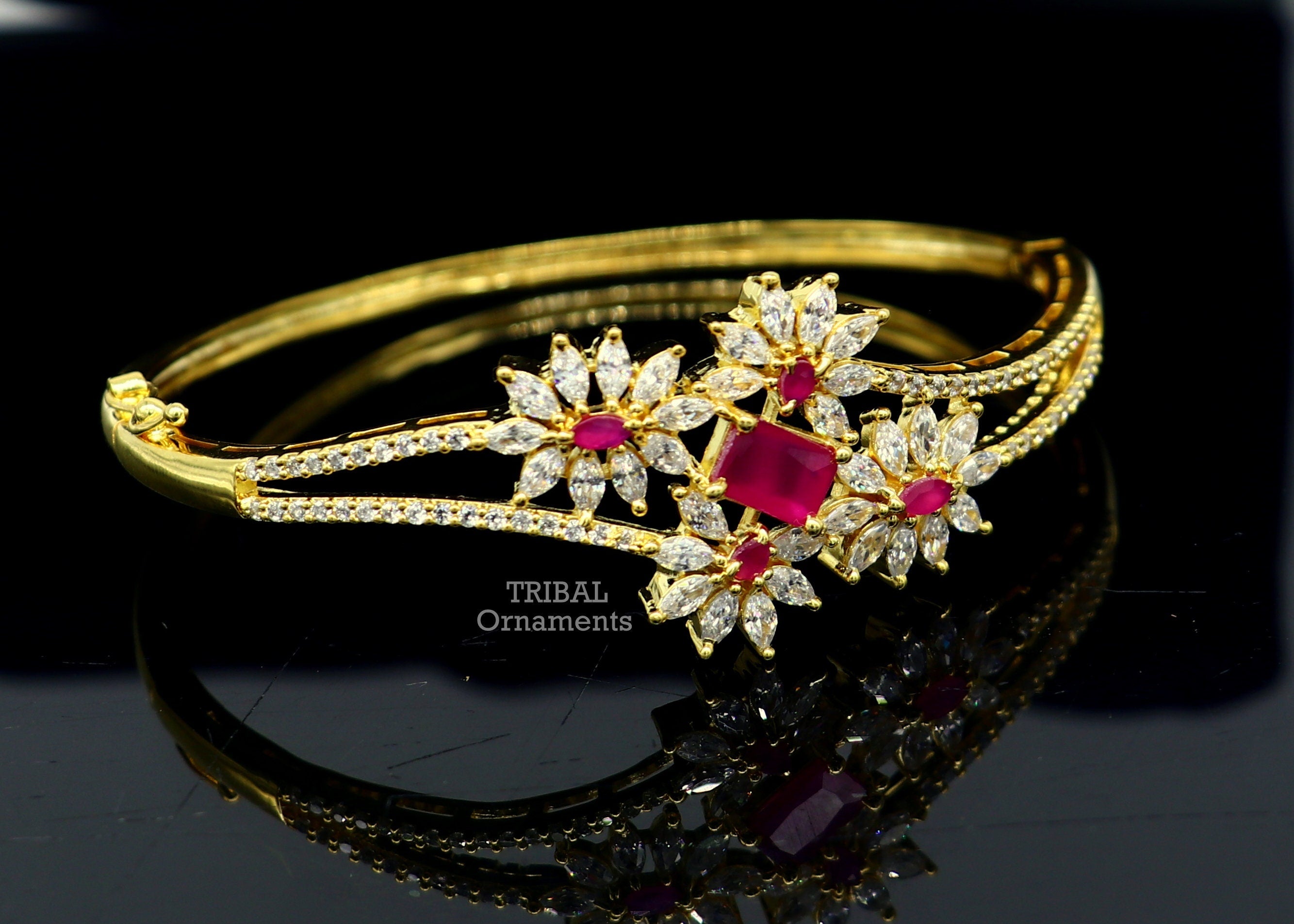 Source new italy design luxury cubic zirconia coloful gemstone women cuff  copper bangle bracelet joias semijoias jewelry on m.